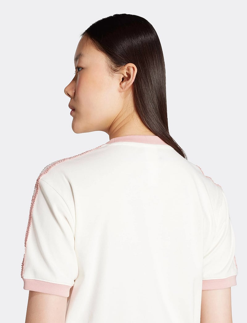 adidas Originals - RUFFLE 3S TEE - t-shirts - owhite - 2