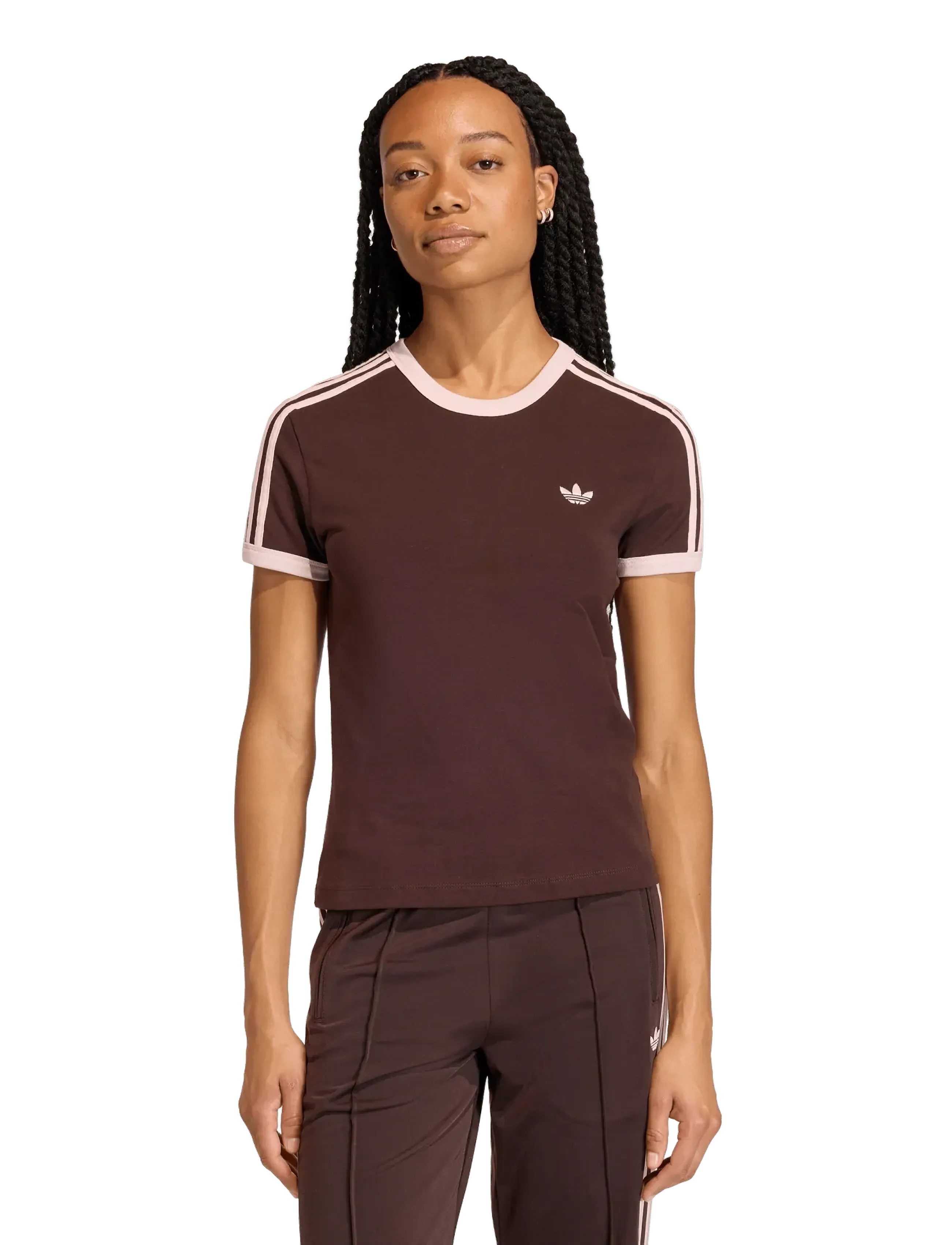 adidas Originals - 3S TEE SLIM - alussärgid ja t-särgid - auco/sanpin - 2