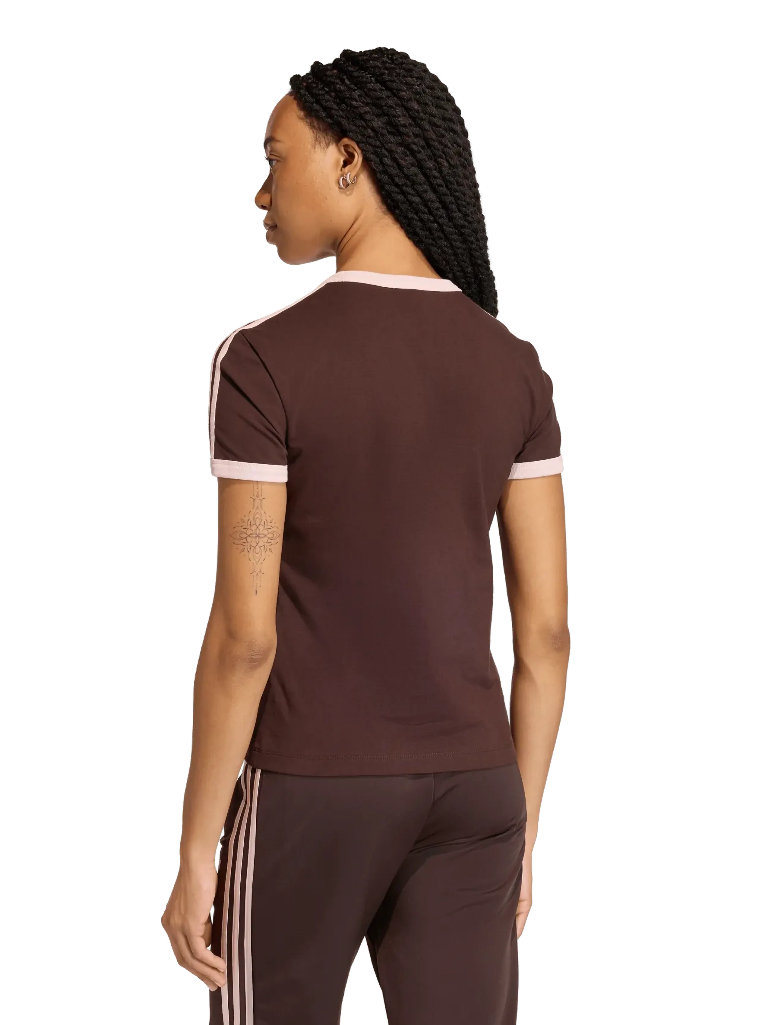 adidas Originals - 3S TEE SLIM - alussärgid ja t-särgid - auco/sanpin - 5