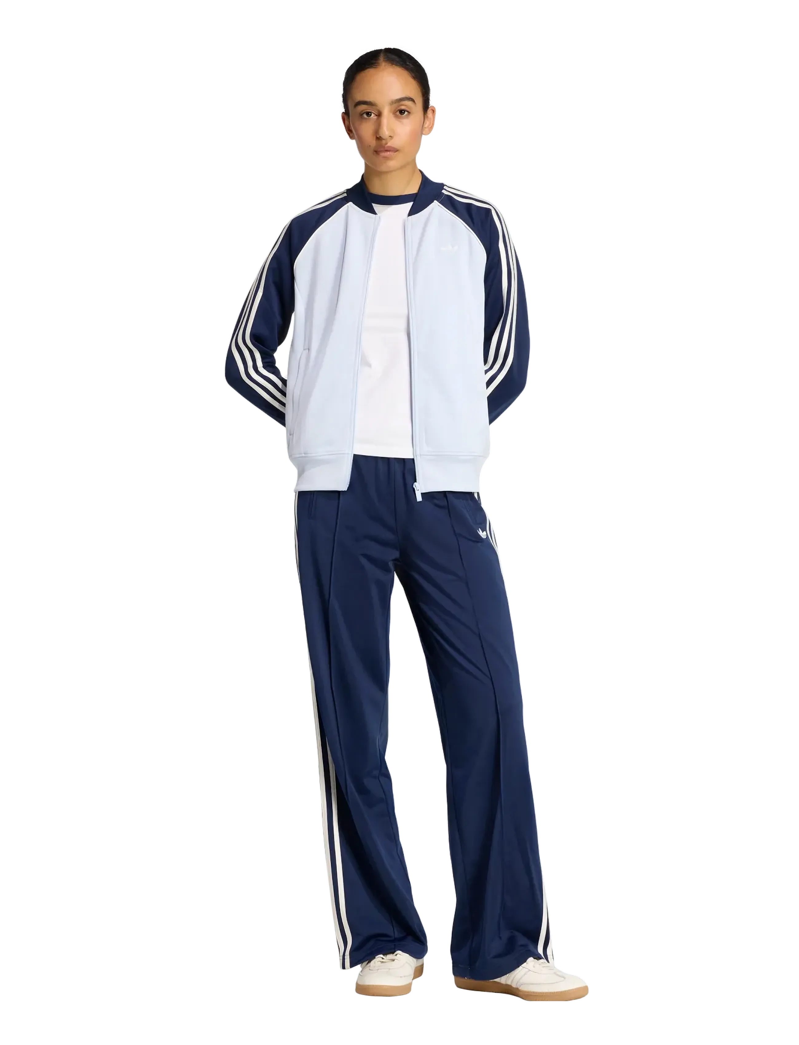 adidas Originals FB LOOSE TP - Hosen - NINDIG/OWHITE / navy