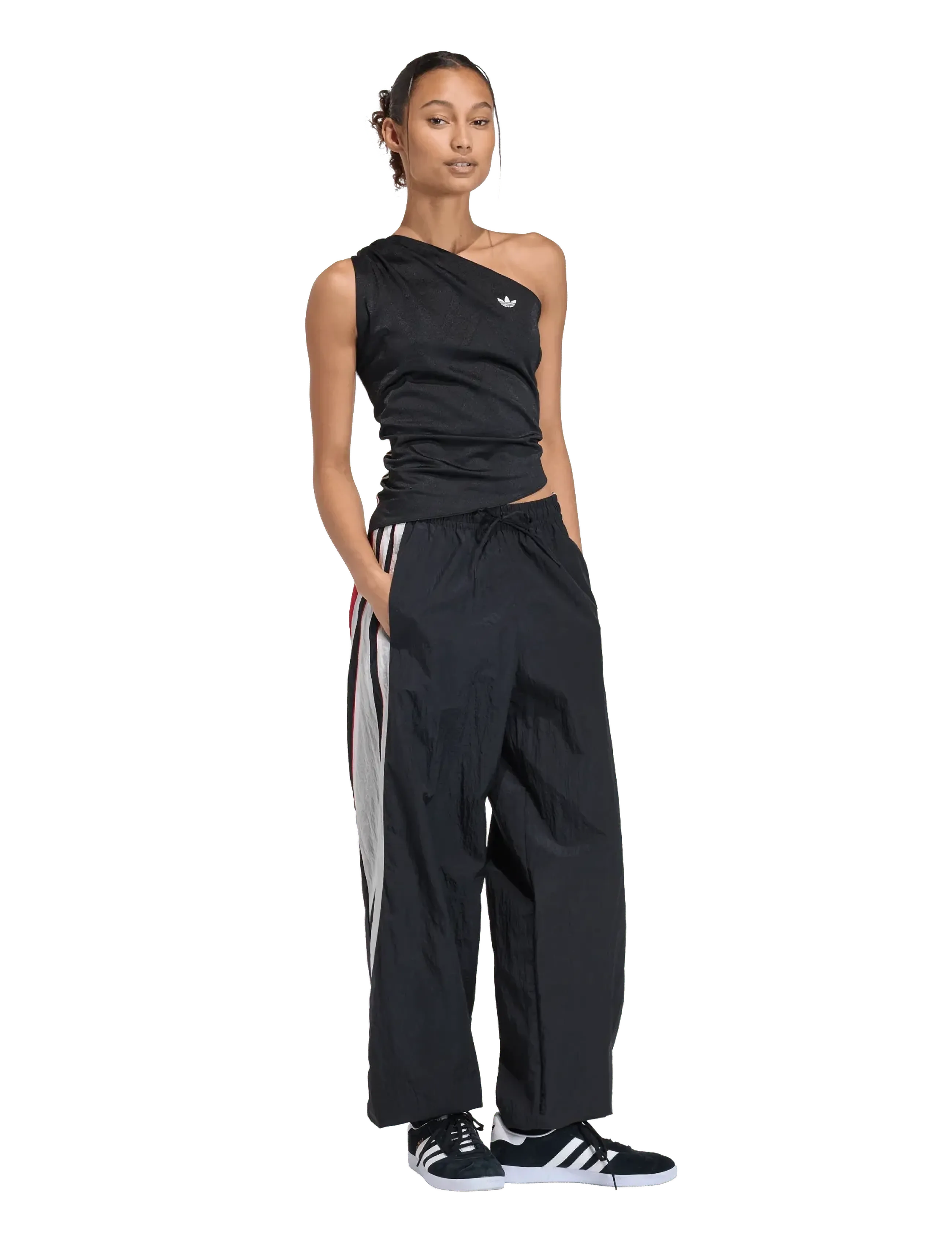 adidas Originals Santiago Pants, Damen, Trainingshose, Schwarz, Gr.L