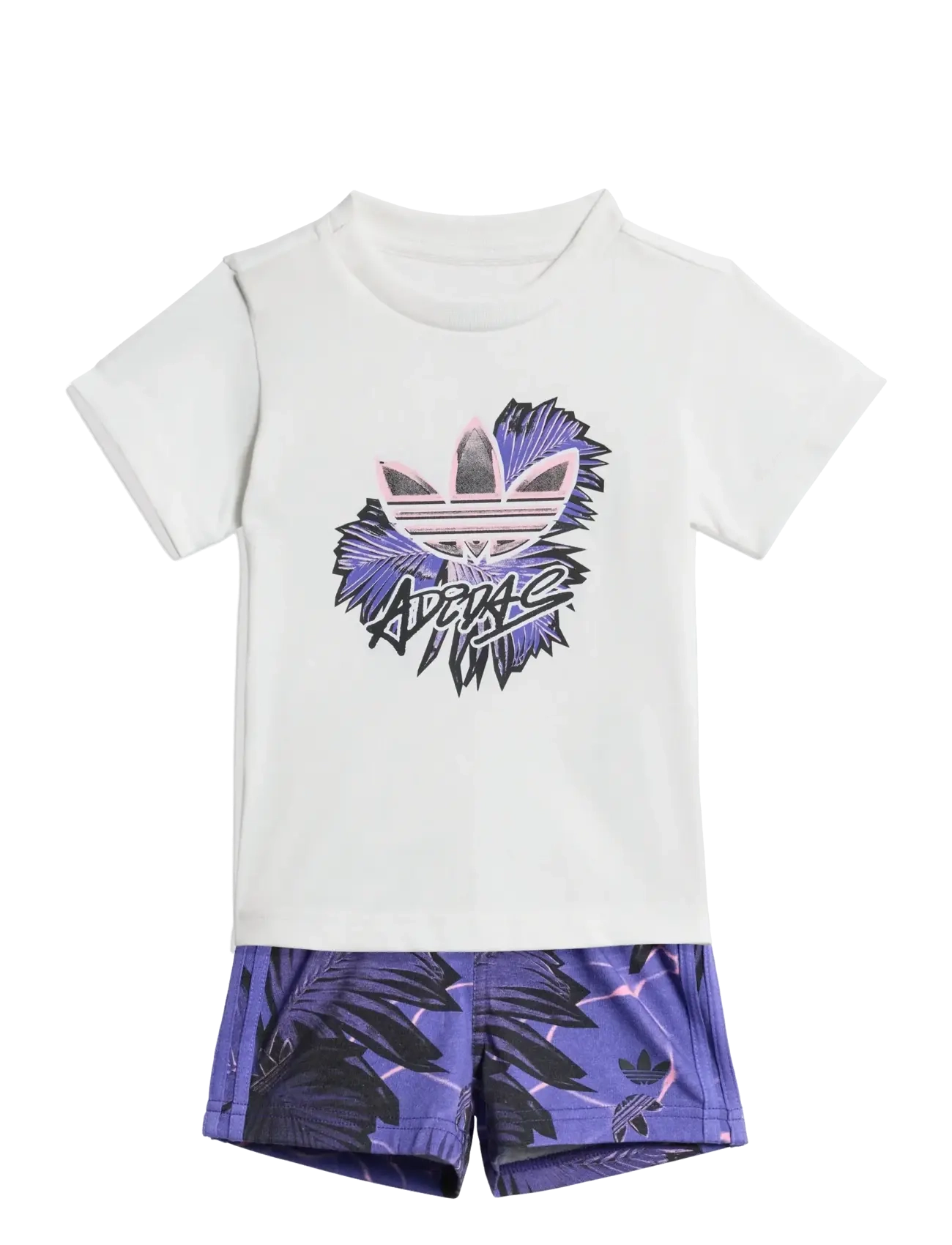 adidas Originals Sho Tee Set Aop, 92, Sets, Mehrfarbig/gemustert - Sets With Short-sleeved T-shirt, Kinder