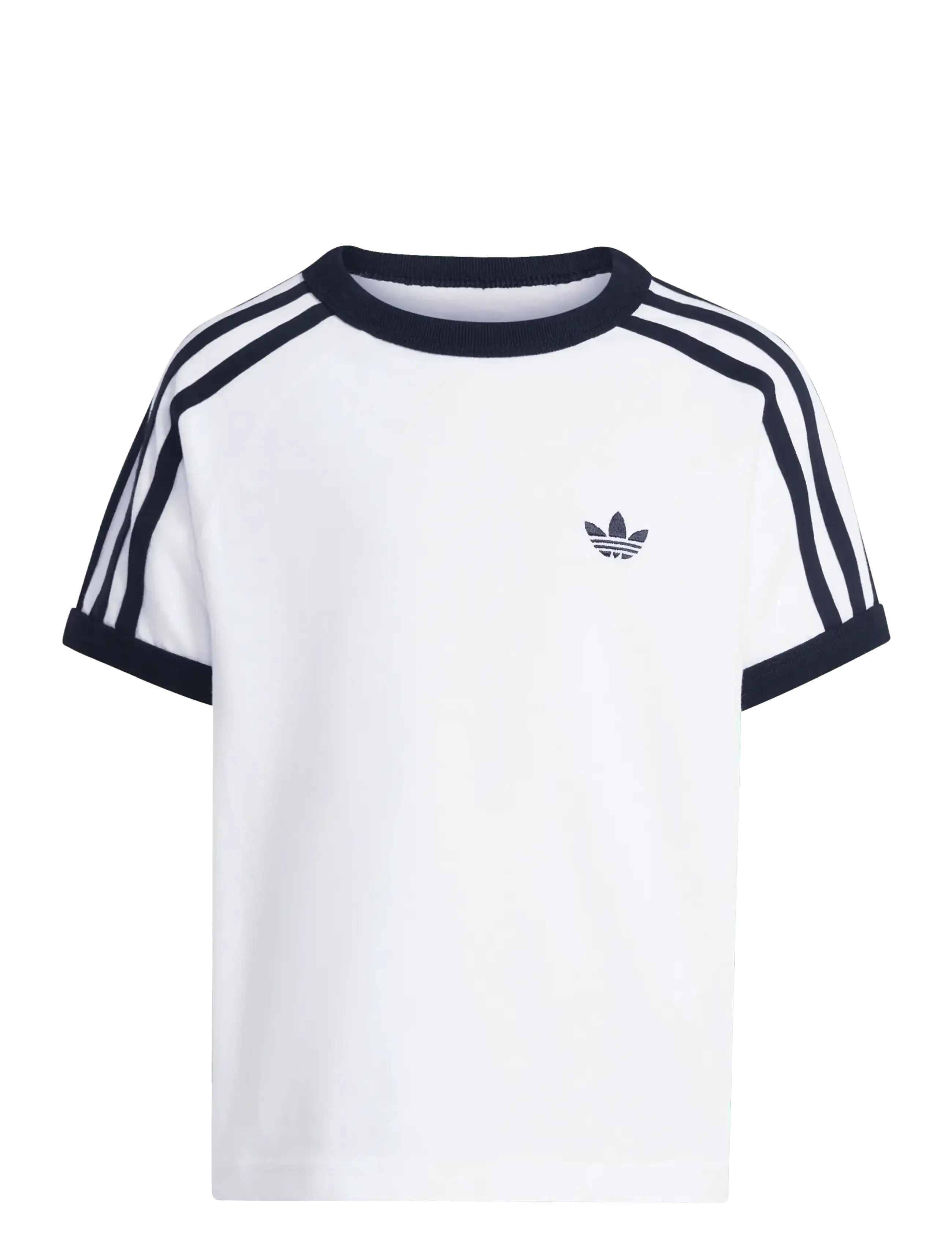 adidas Originals 3 STRIPES TEE - adidas - WHITE/BLACK / white