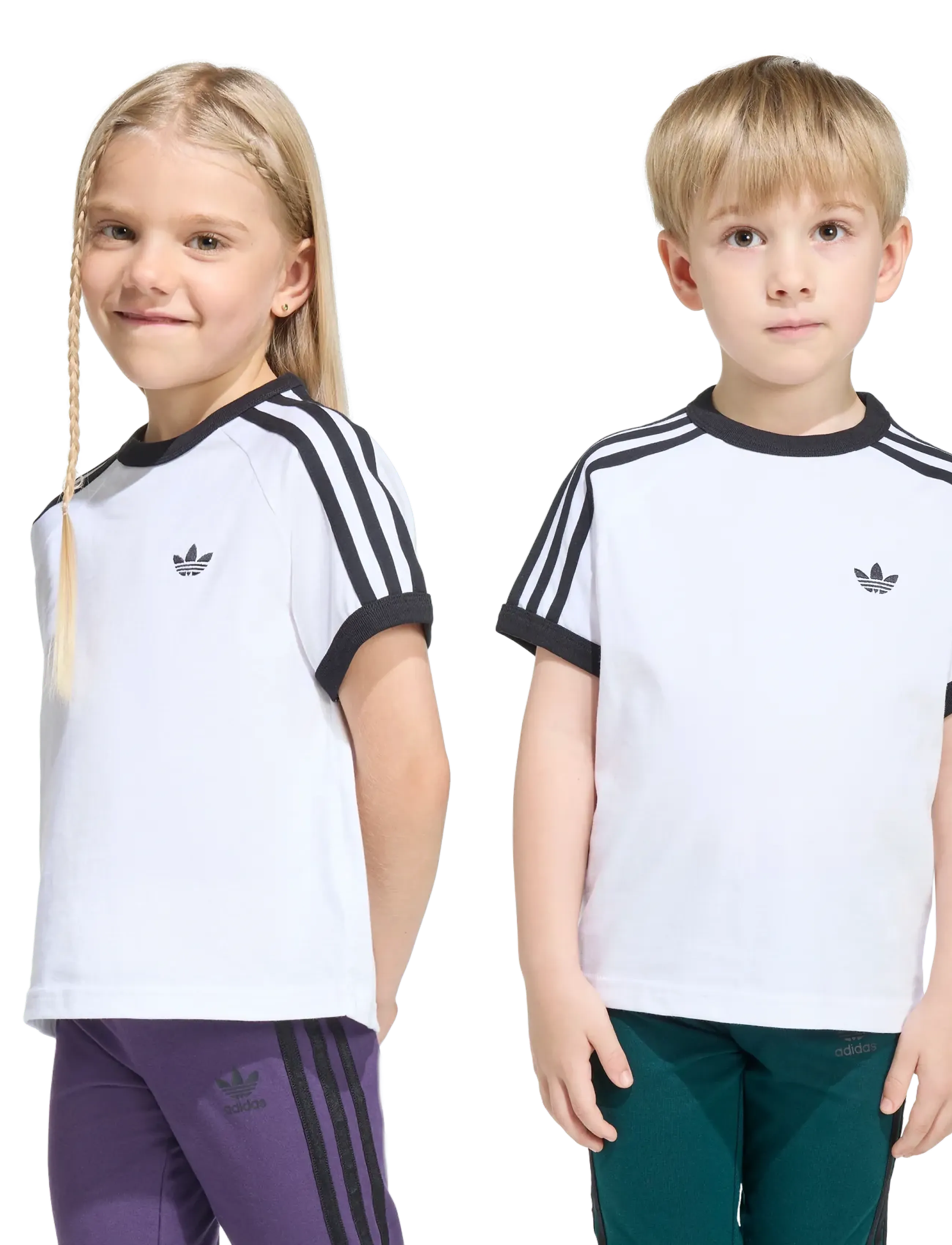 adidas Originals - 3 STRIPES TEE - sports tops - white/black - 2