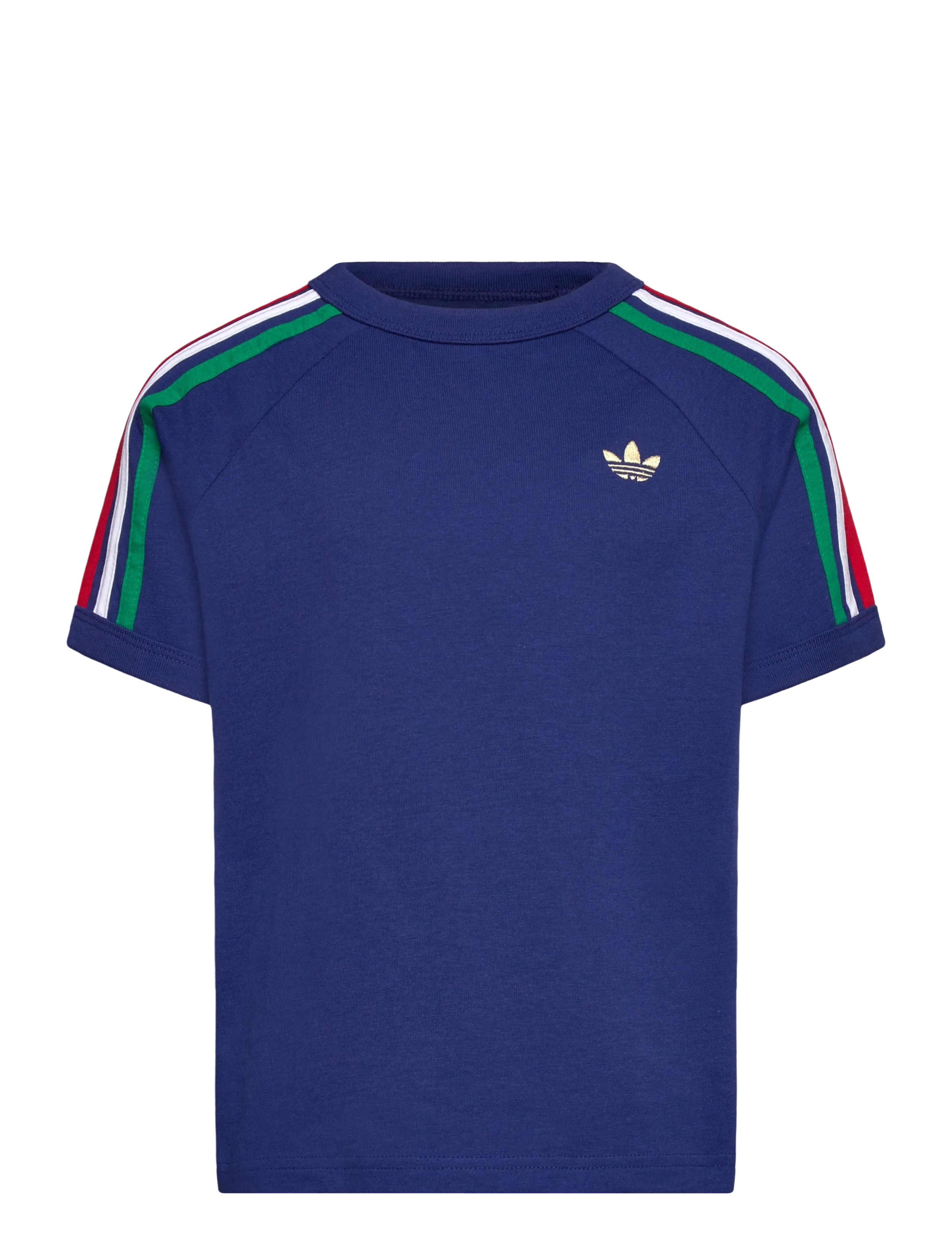 adidas Originals 3 STRIPE TEE - Sportoberteile - VICBLU/LGFOGO / blue