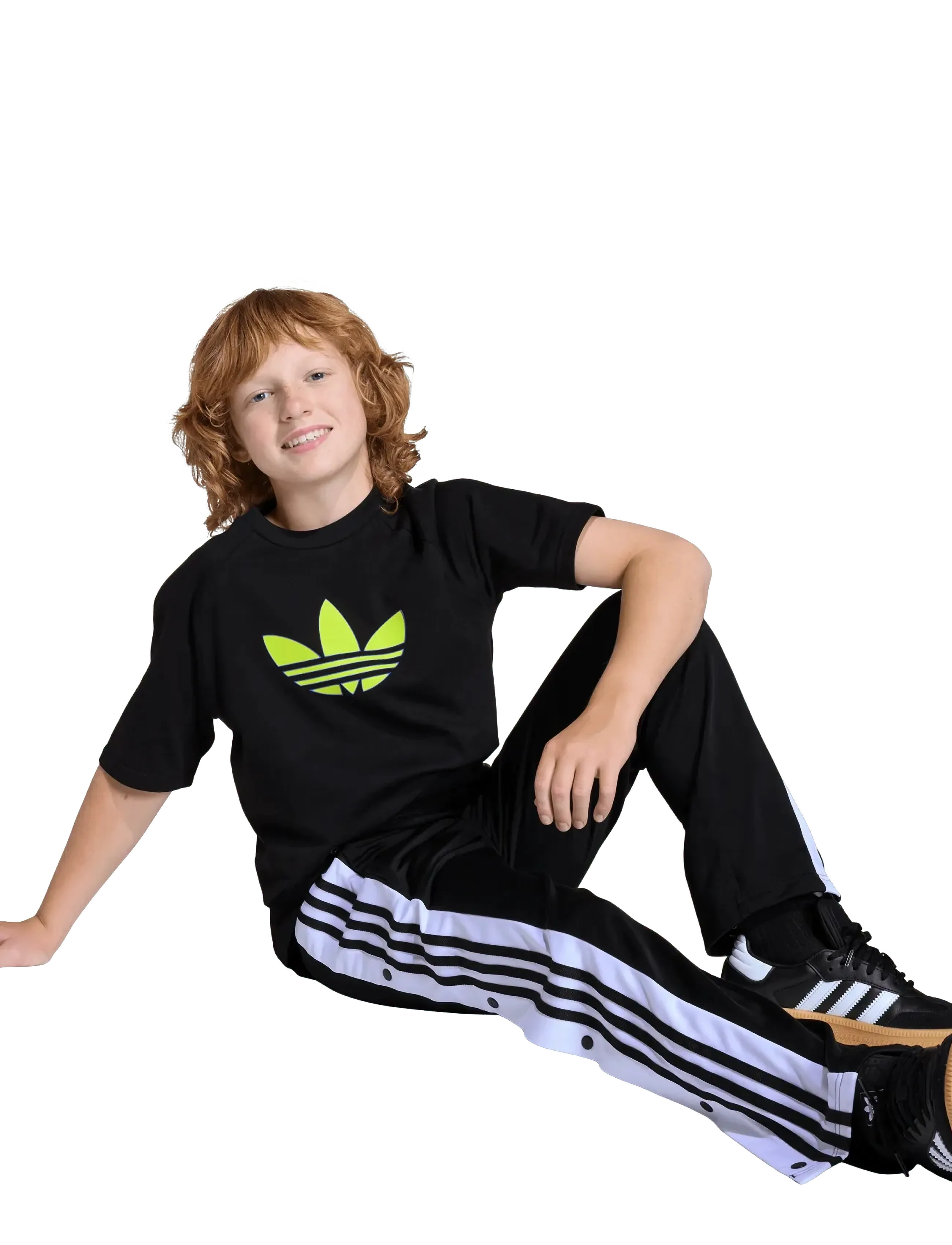 adidas Originals GFX TR LO TEE - Toppar & T-shirts - BLACK/SESOYE / black