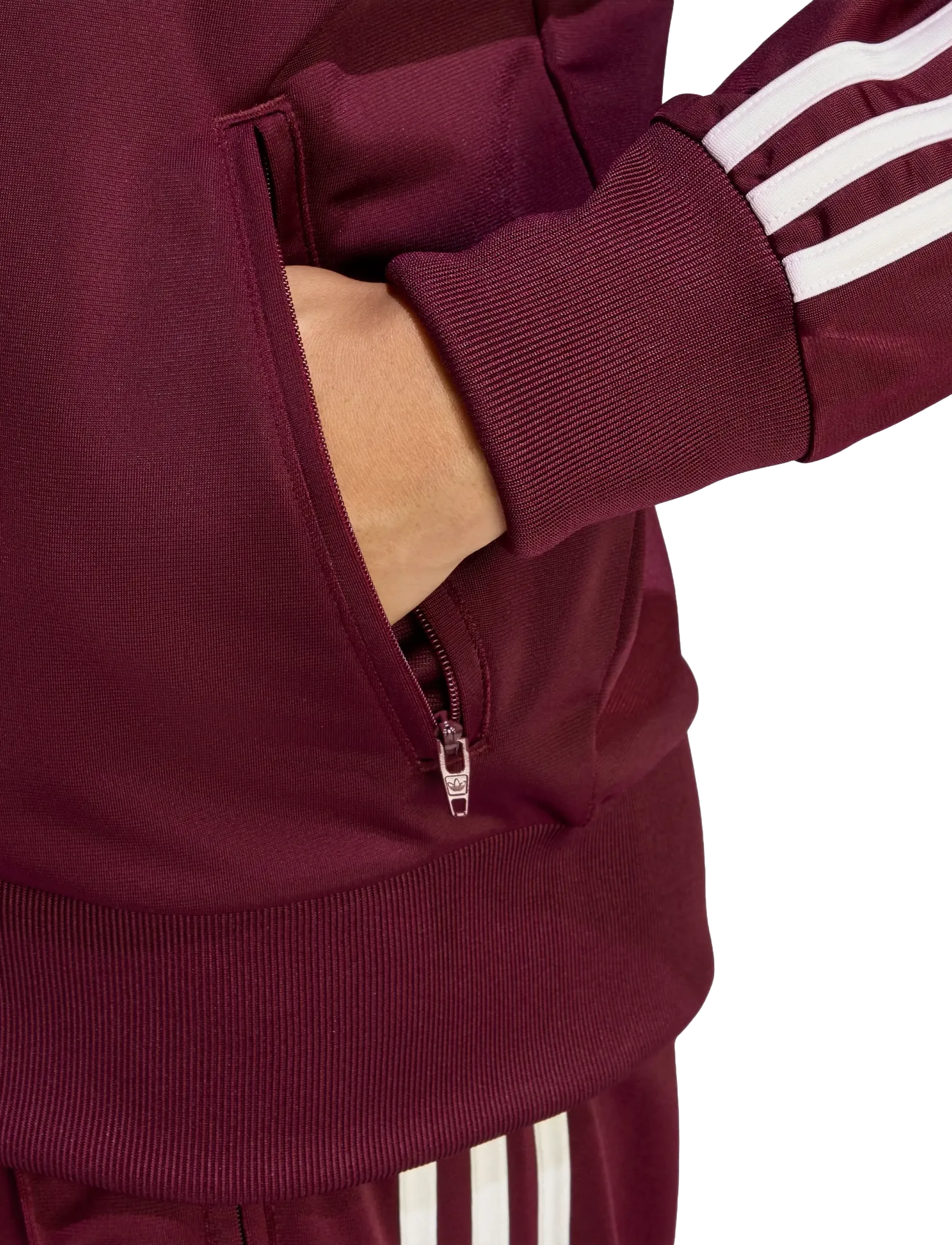 adidas Originals - FB TT LOOSE - freizeitjacken - maroon/owhite - 4