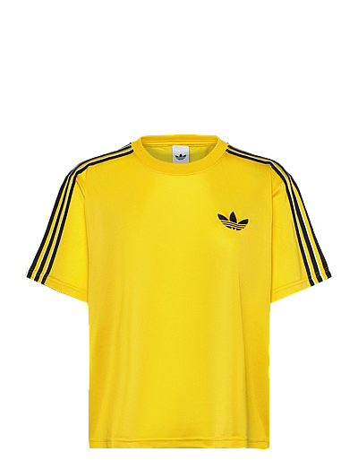 adidas Originals Firebird TEE - Överdelar - EQTYEL/BLACK/OWHITE / yellow