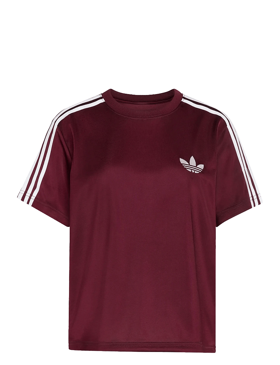 adidas Originals - Firebird TEE - alussärgid ja t-särgid - maroon/owhite - 1