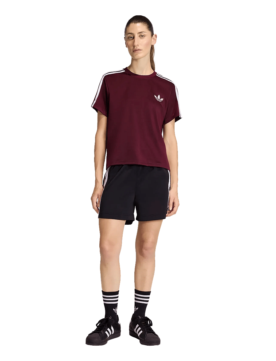adidas Originals - Firebird TEE - alussärgid ja t-särgid - maroon/owhite - 0