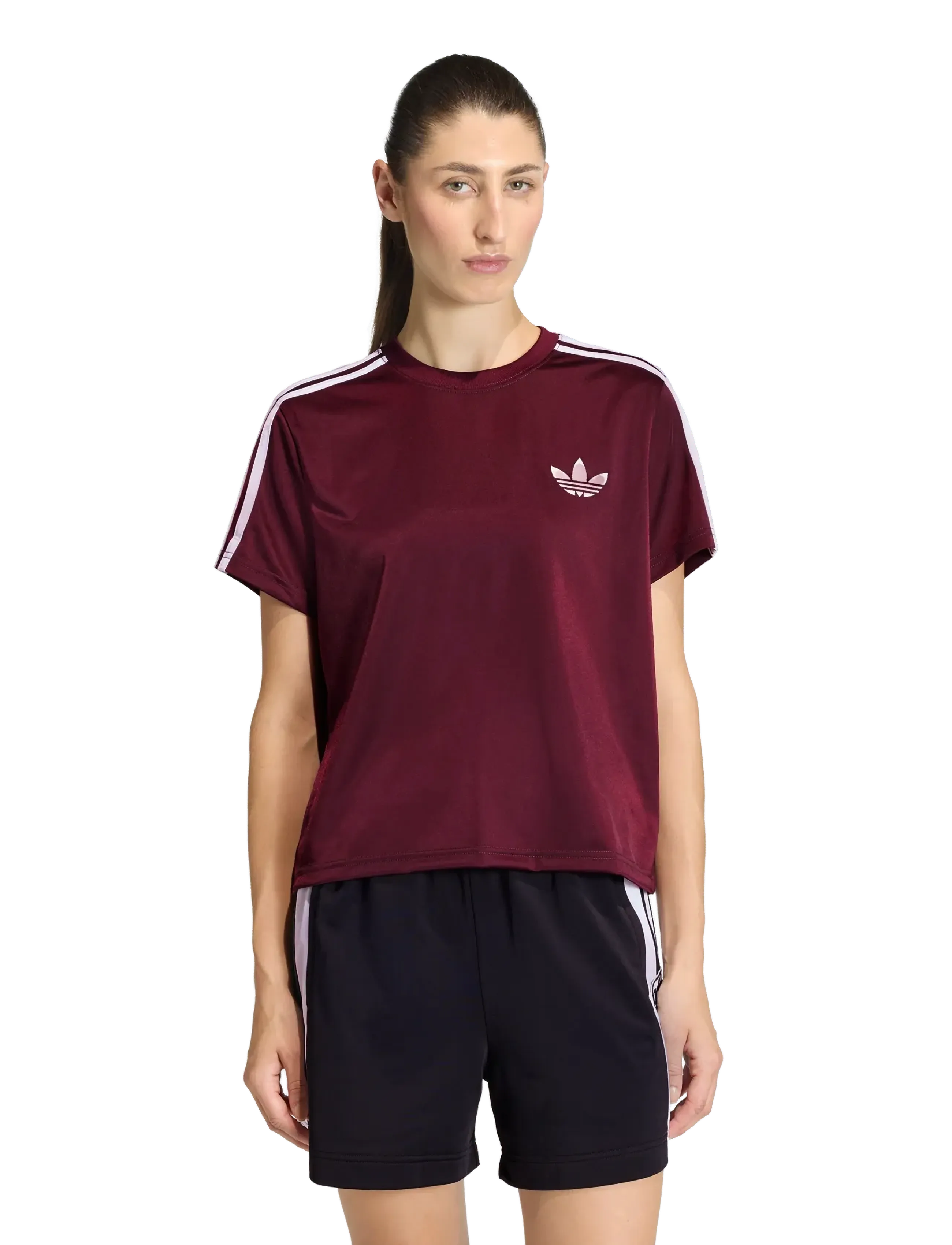 adidas Originals - FB TEE - t-shirts - maroon/owhite - 2