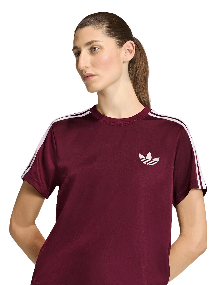 adidas Originals - Firebird TEE - alussärgid ja t-särgid - maroon/owhite - 3
