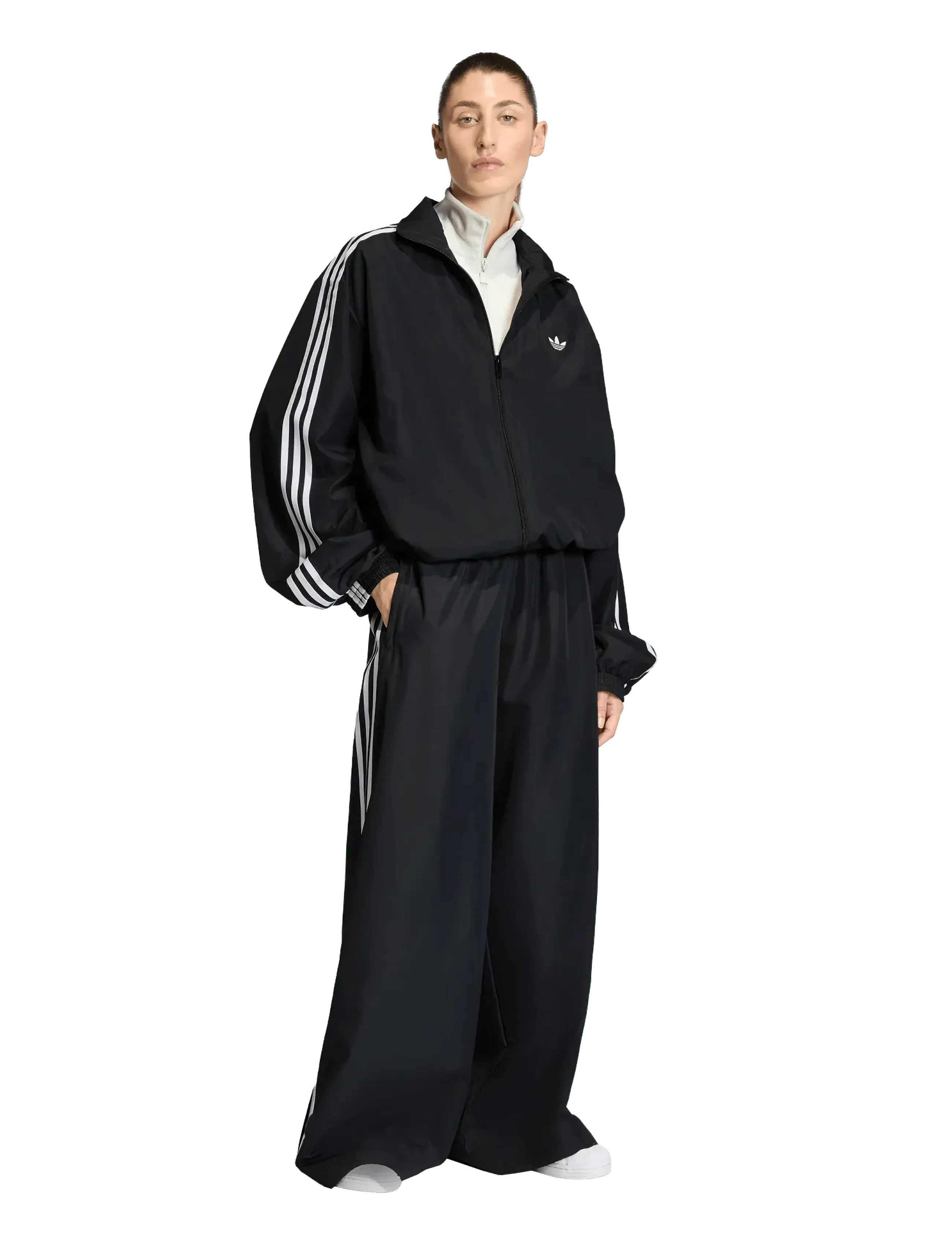 adidas Originals FIREBIRD TT - Ytterkläder - BLACK/WHITE / black