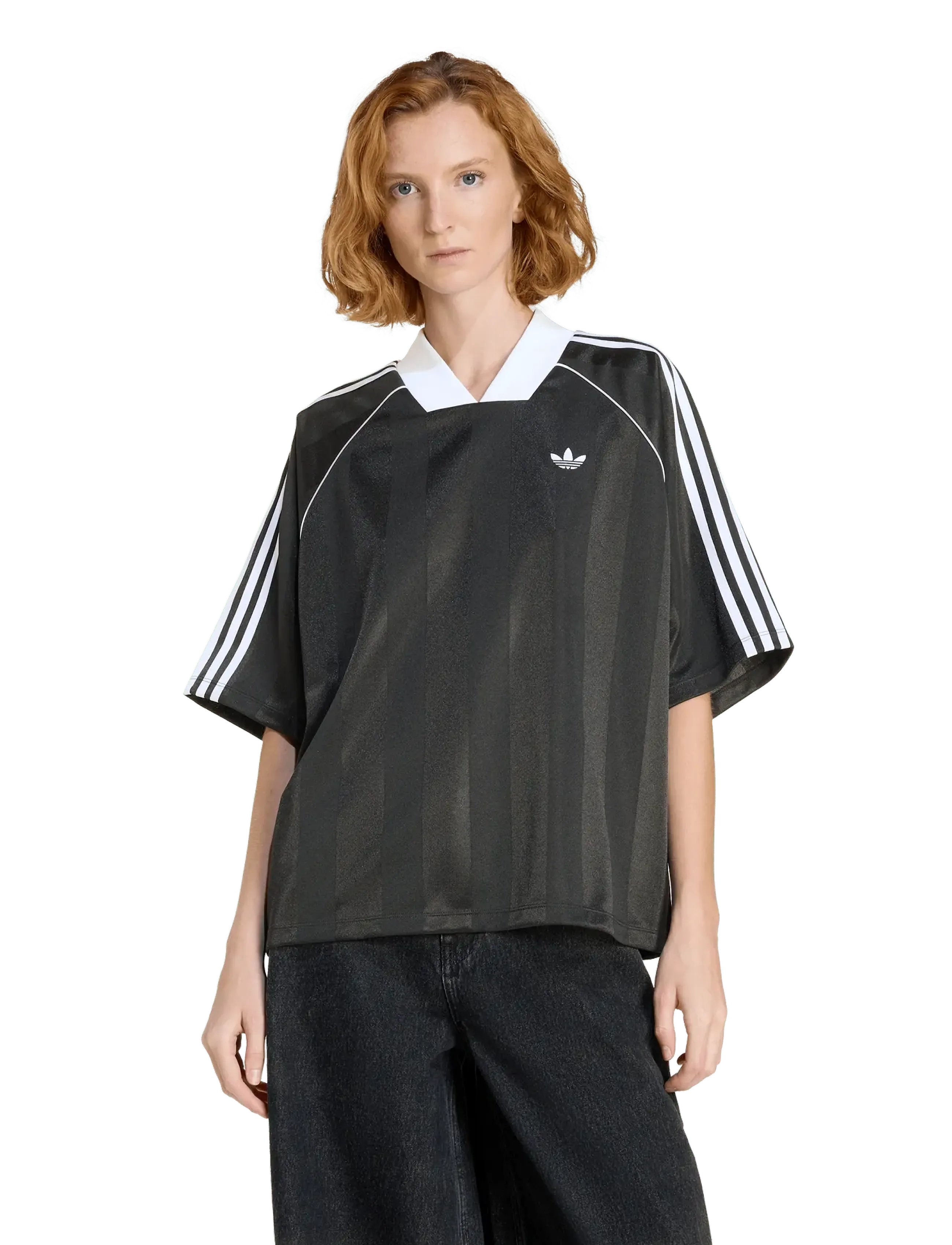 adidas Originals - 3S JAQUARD TEE - toppar & t-shirts - black - 3