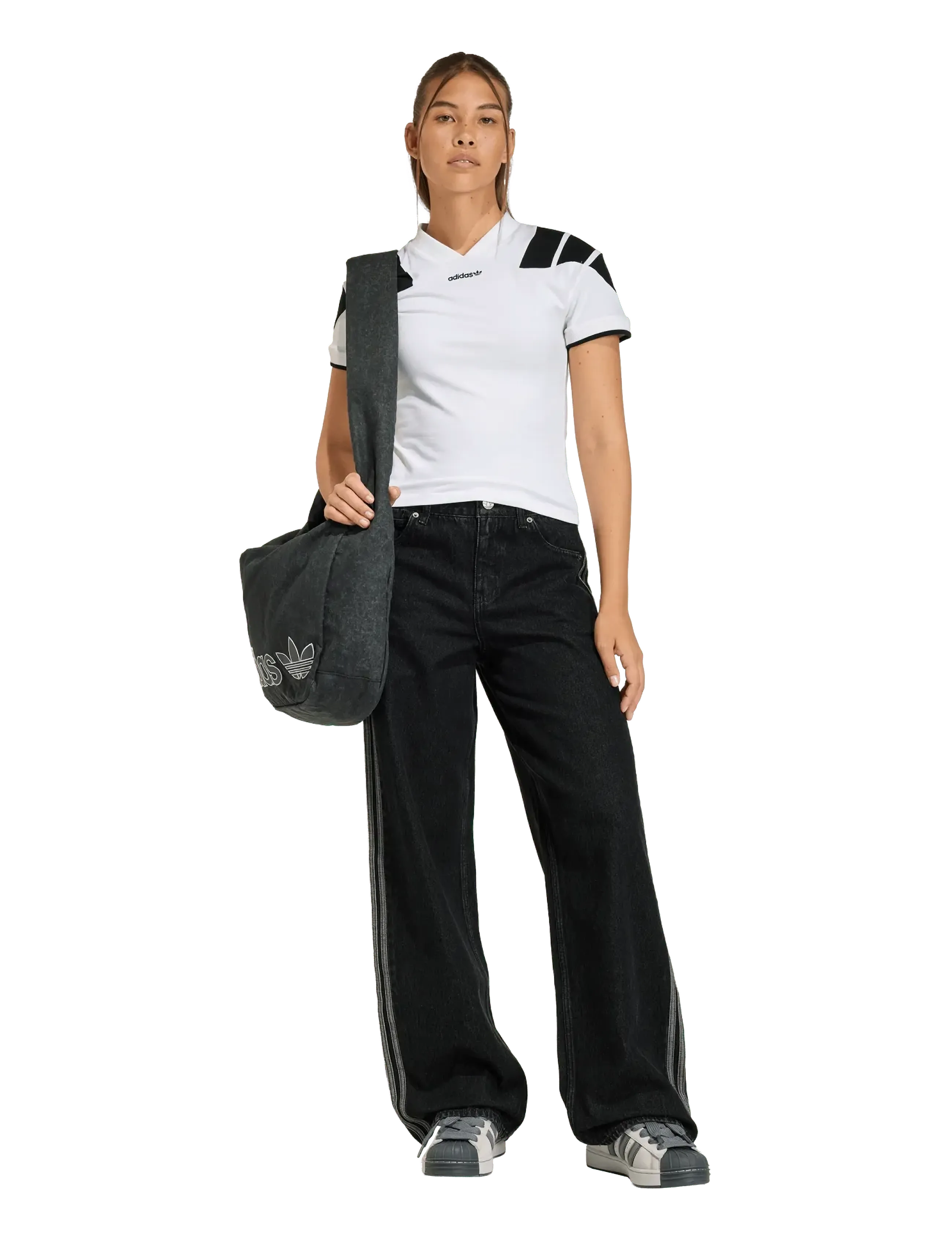 adidas Originals Firebird Tp D, 26 x 32, Sport Pants, Schwarz - Casual Trousers, Frauen