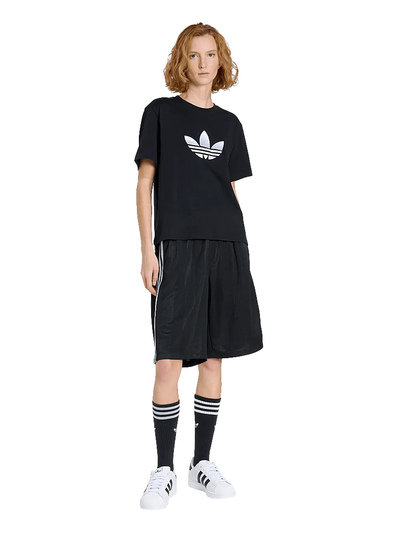 adidas Originals - 3S JAQUARD JORT - freizeit shorts - black - 0