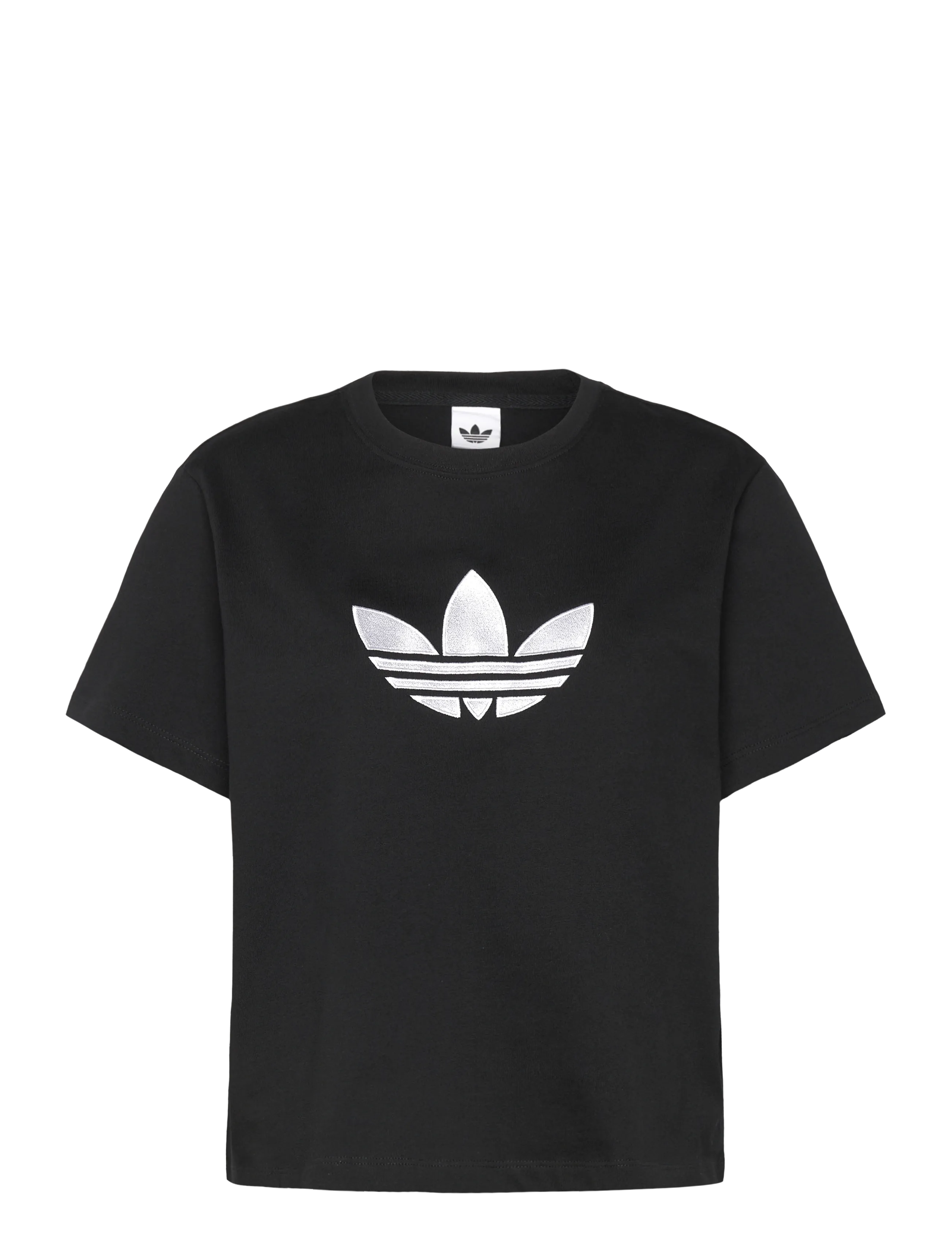 adidas Originals TREFOIL BOXY T - Overdele - BLACK / black