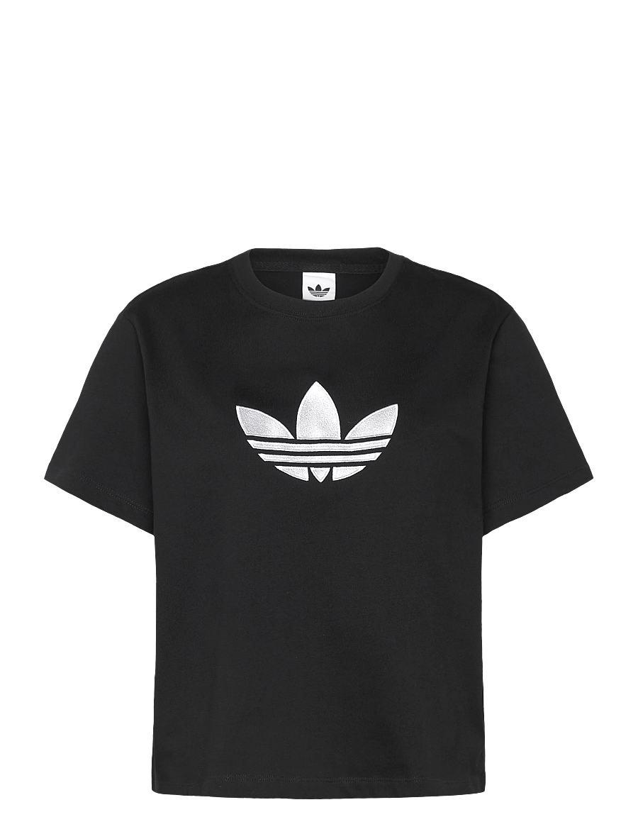 adidas Originals - TREFOIL BOXY T - alussärgid ja t-särgid - black - 0
