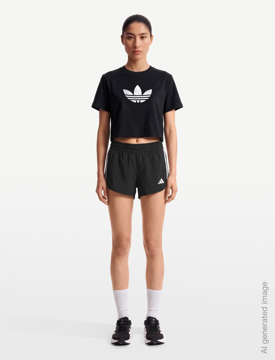 adidas Originals - TREFOIL BOXY T - t-shirts - black - 0