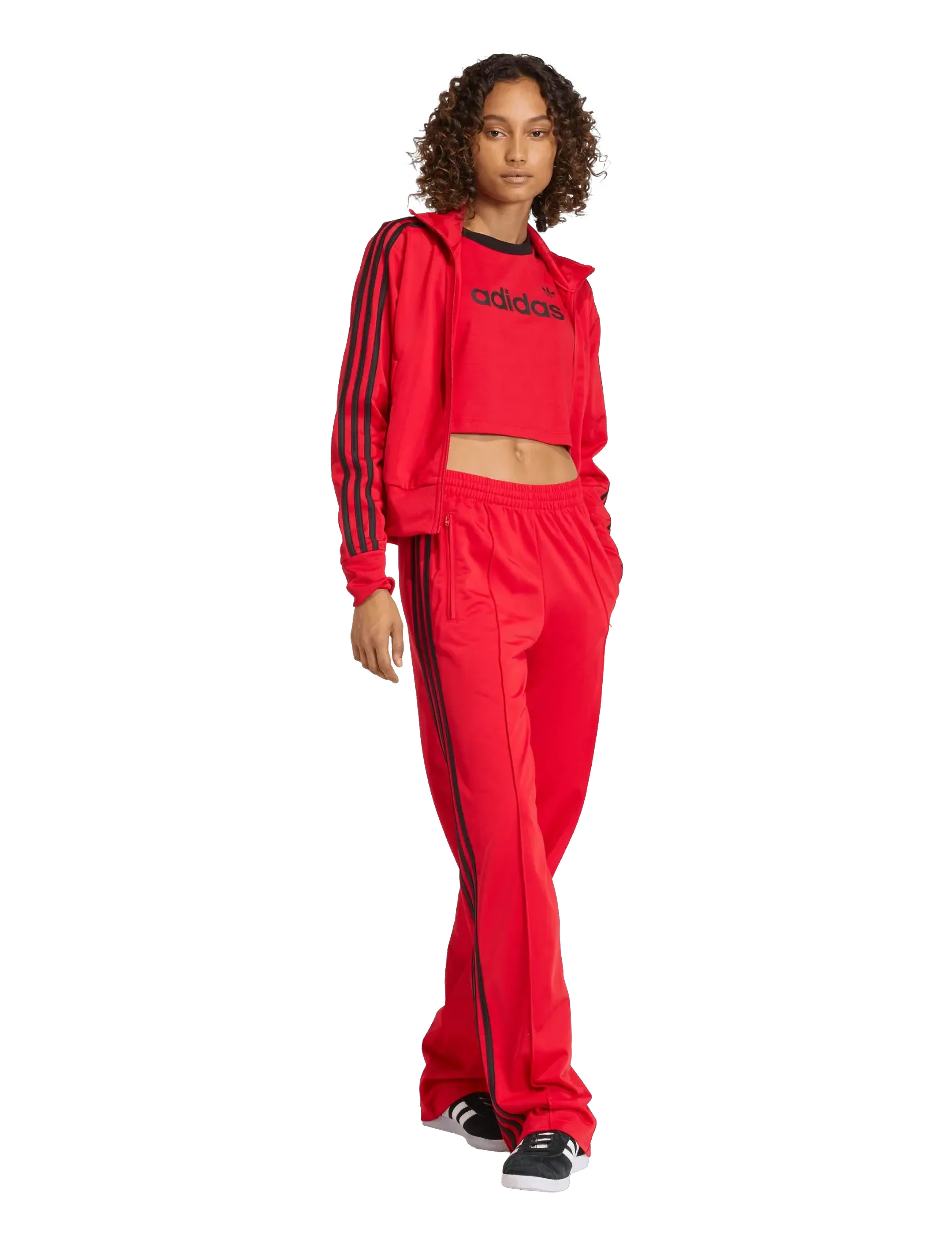 adidas Originals FB CLASSIC TP - Hosen - BETSCA/BLACK / red