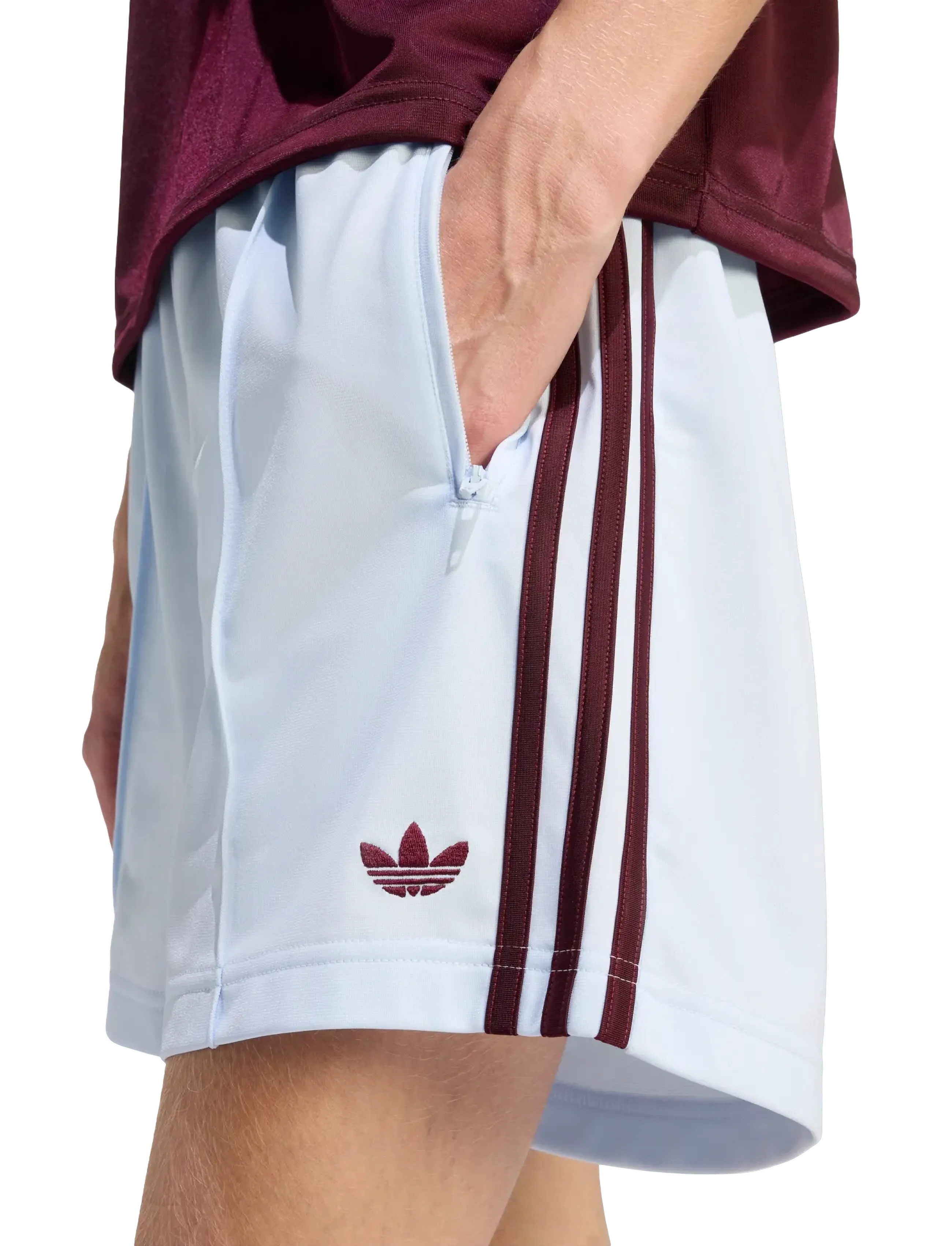 adidas Originals - Firebird SHORT - afslappede shorts - crsk/maroon - 3