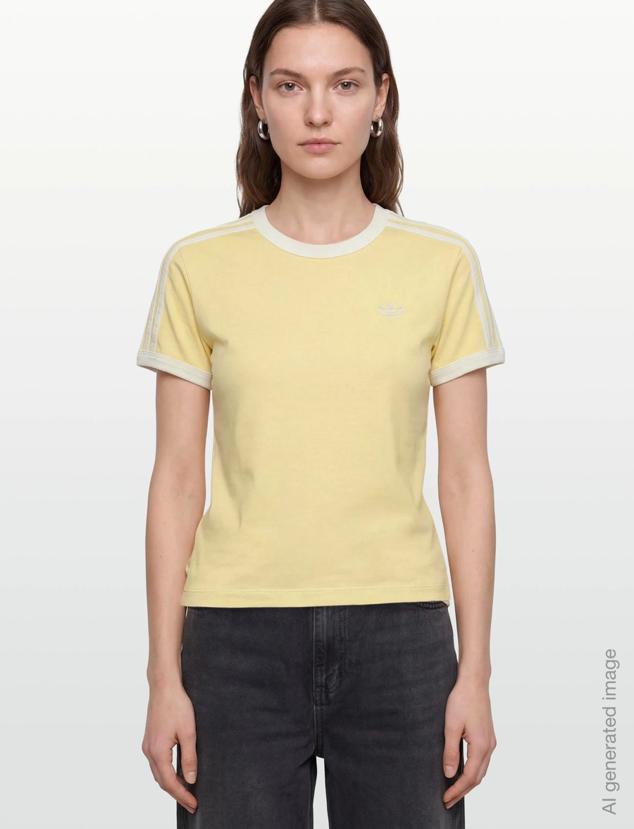 adidas Originals - 3S TEE SLIM - alussärgid ja t-särgid - orgtin/owhite - 3