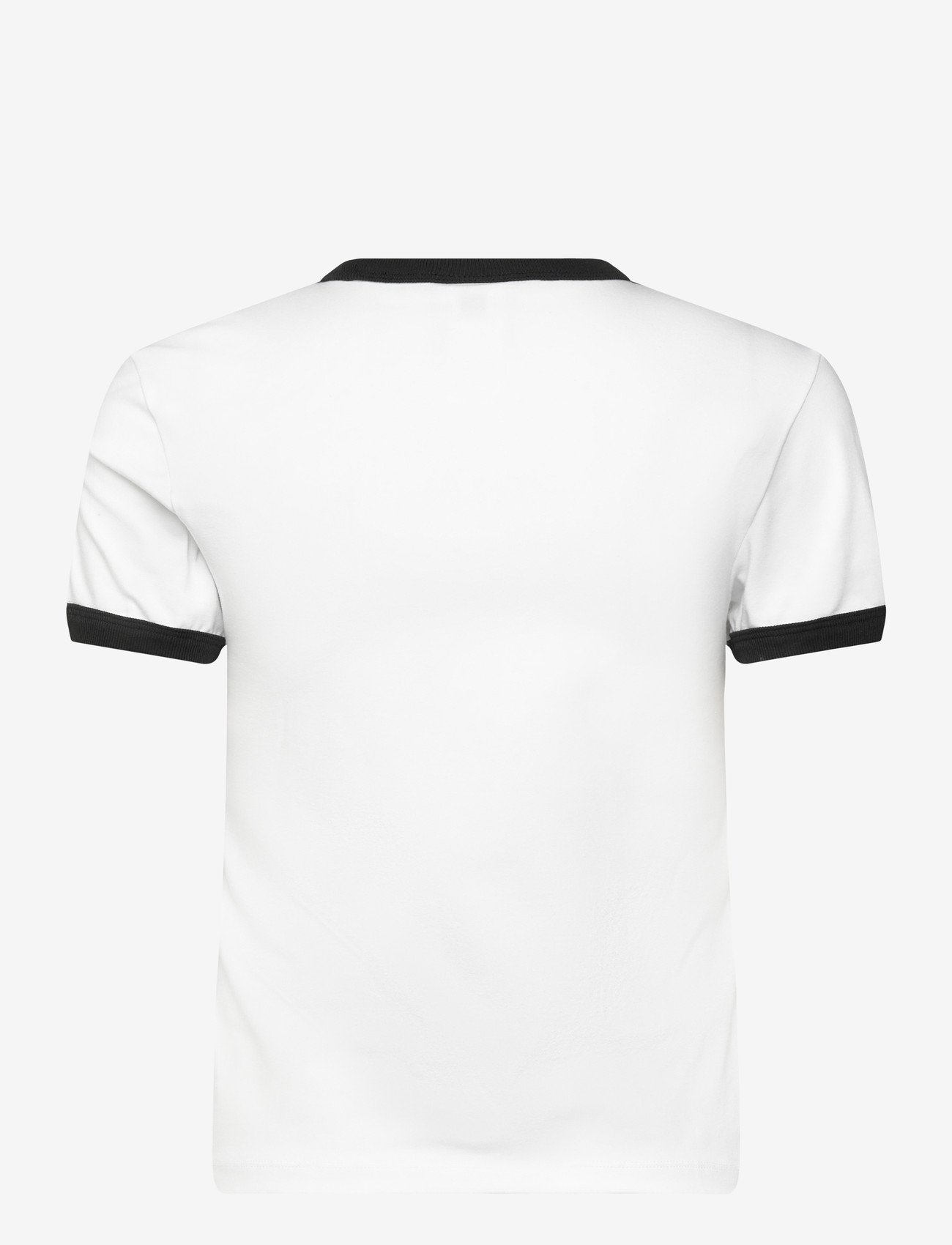adidas Originals - 3S TEE SLIM - t-shirts - white/black - 2