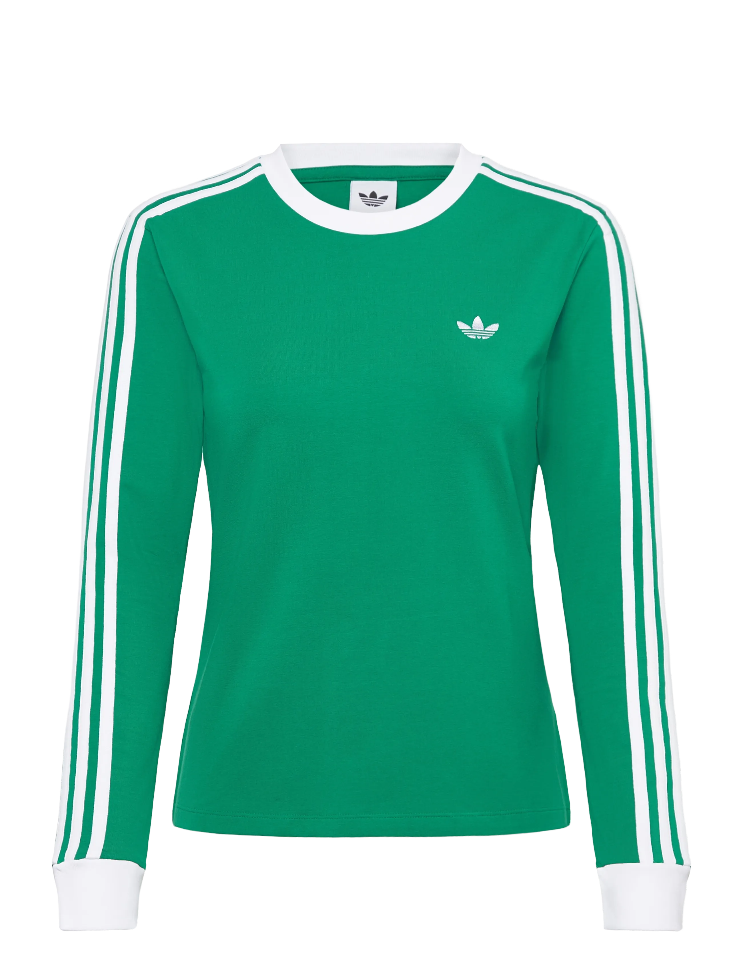 adidas Originals 3S LONGLSEEVE - Transitional Layering - BGREEN/WHITE / green