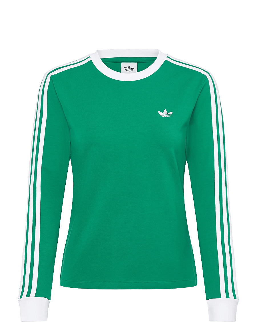 adidas Originals - 3S LONGLSEEVE - langarmshirts - bgreen/white - 0