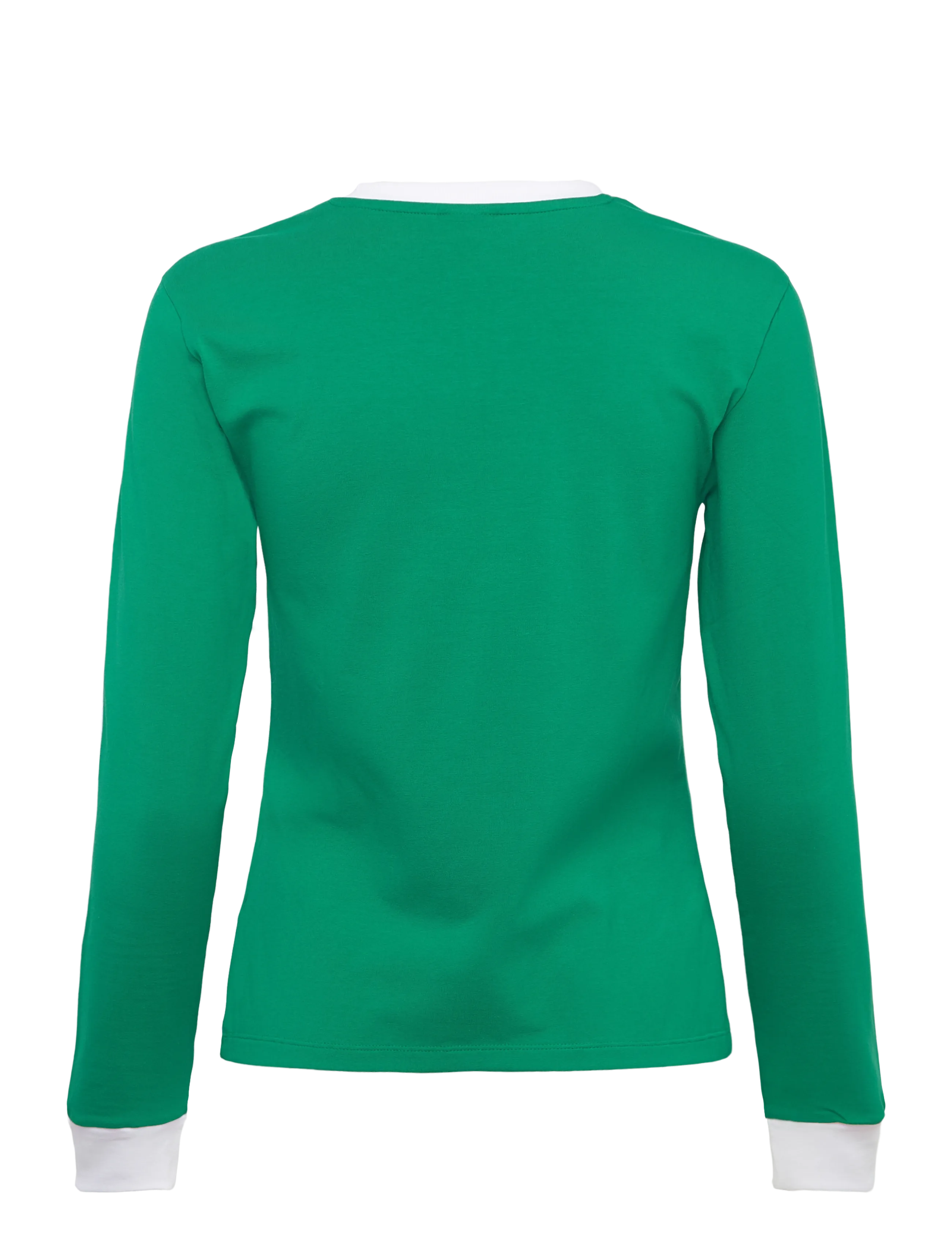 adidas Originals - 3S LONGLSEEVE - langærmede t-shirts - bgreen/white - 1