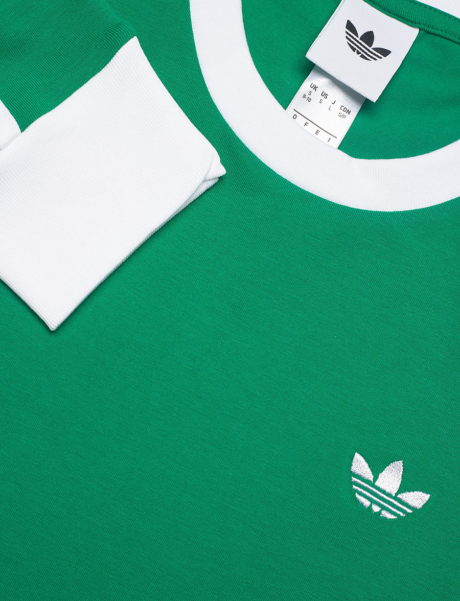 adidas Originals - 3S LONGLSEEVE - langarmshirts - bgreen/white - 2