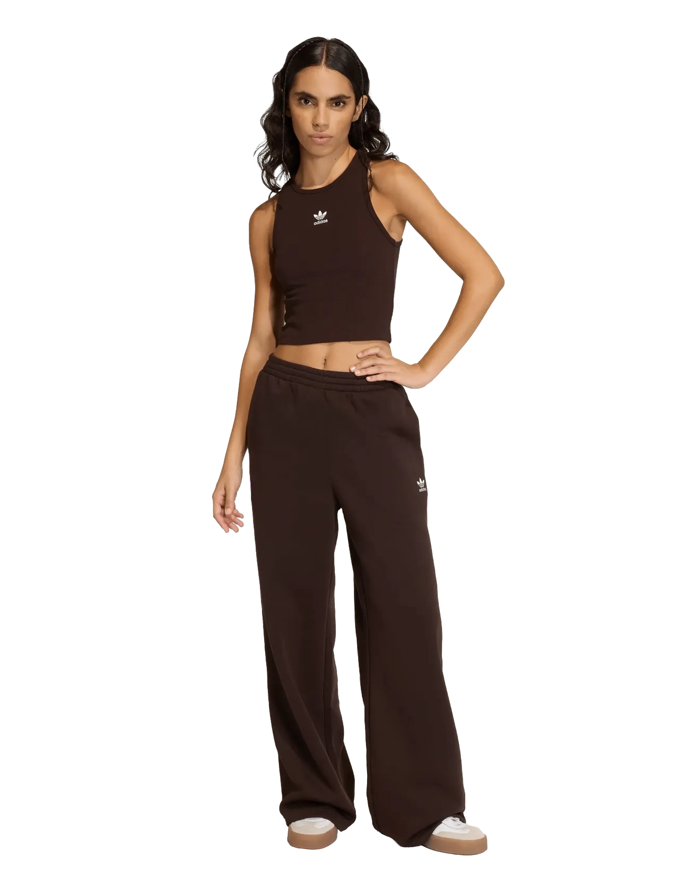 adidas Originals ESS RIB TANK - adidas Originals - AUCO / brown