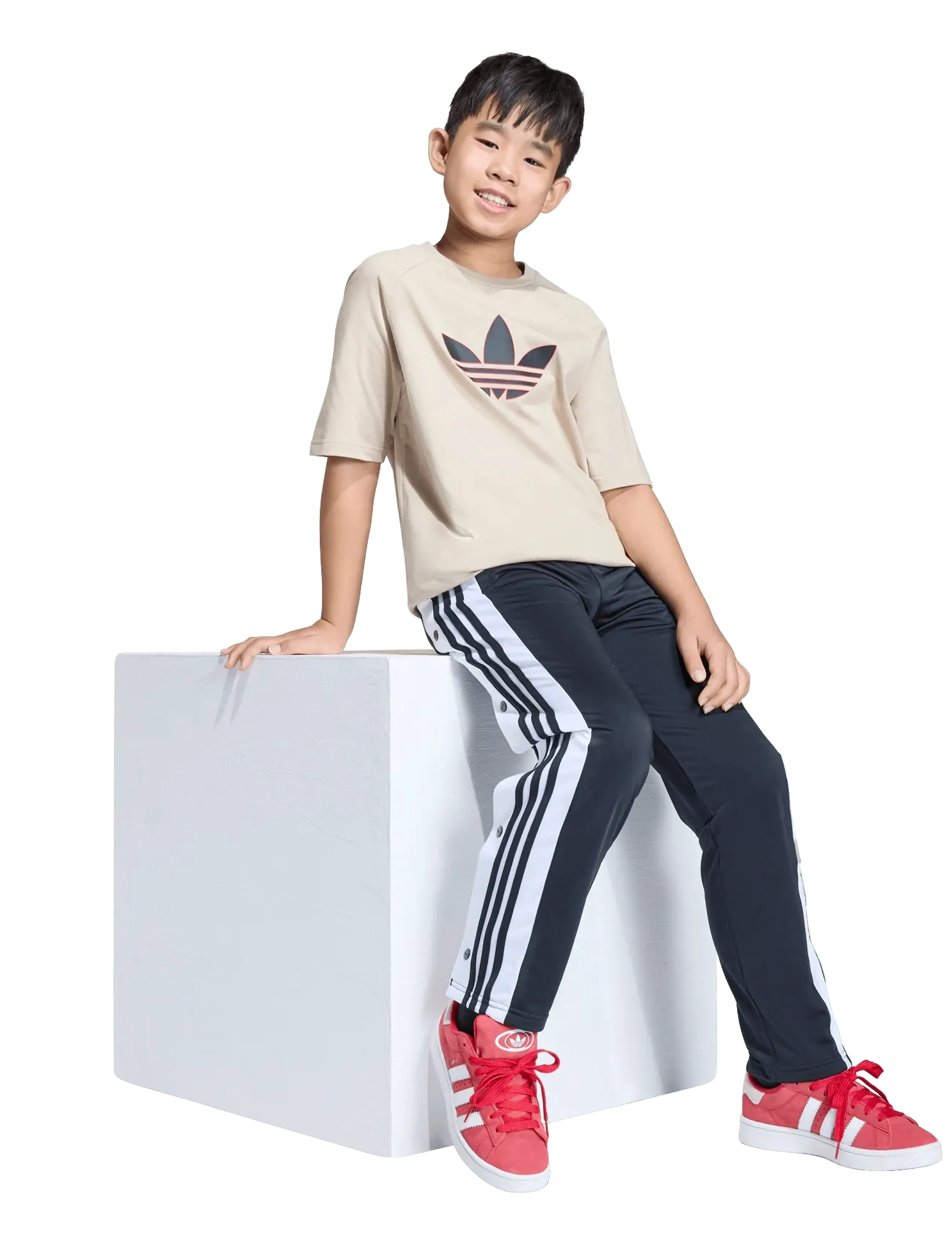 adidas Originals ADIBREAK PANTS - Bottoms - BLACK / black