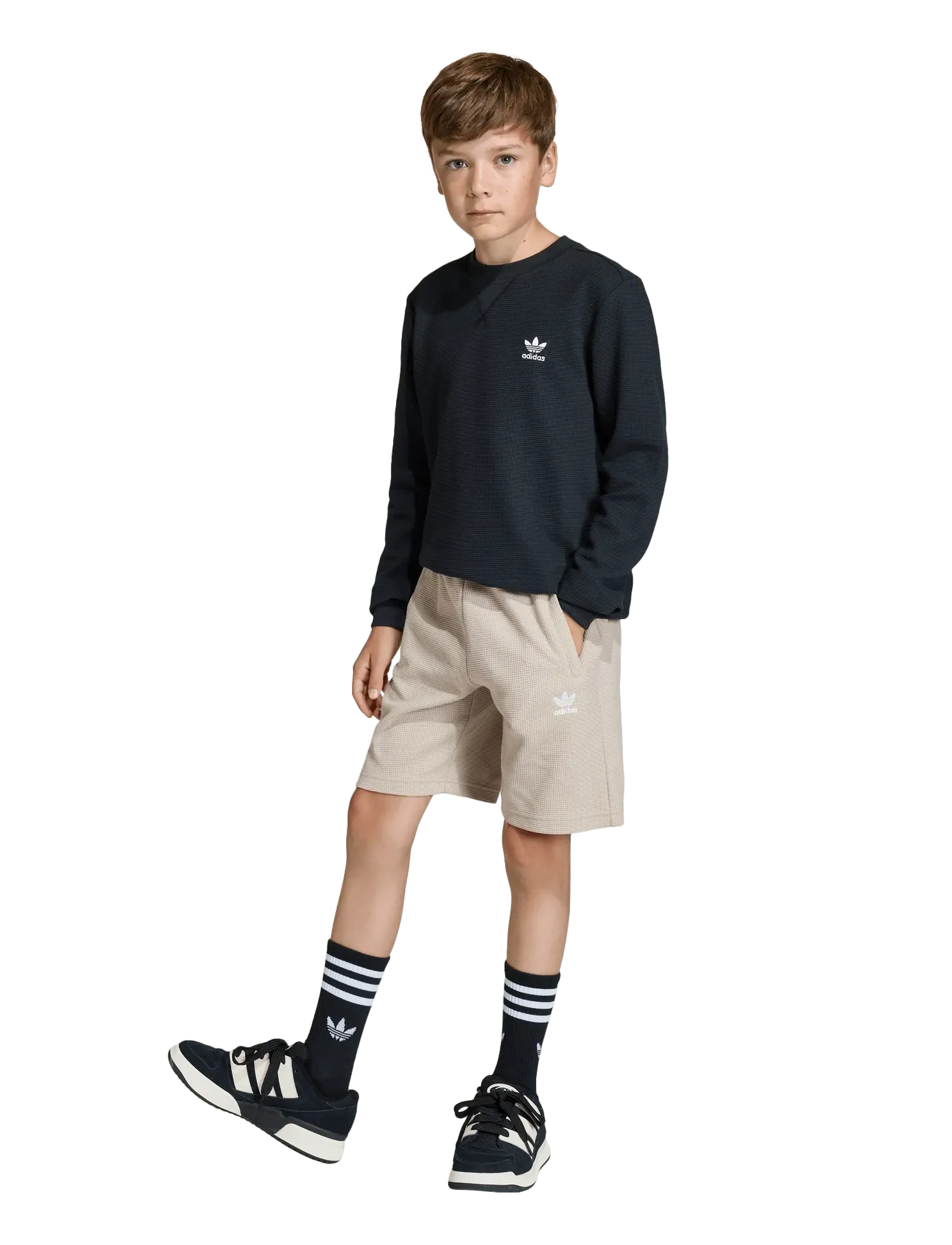 adidas Originals WAFFLE SHORT - Sportimise püksid - STOKHA / cream