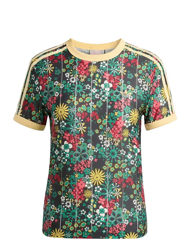 adidas Originals - 3S TEE SLIM - alussärgid ja t-särgid - black/bgreen/cgreen/e - 1