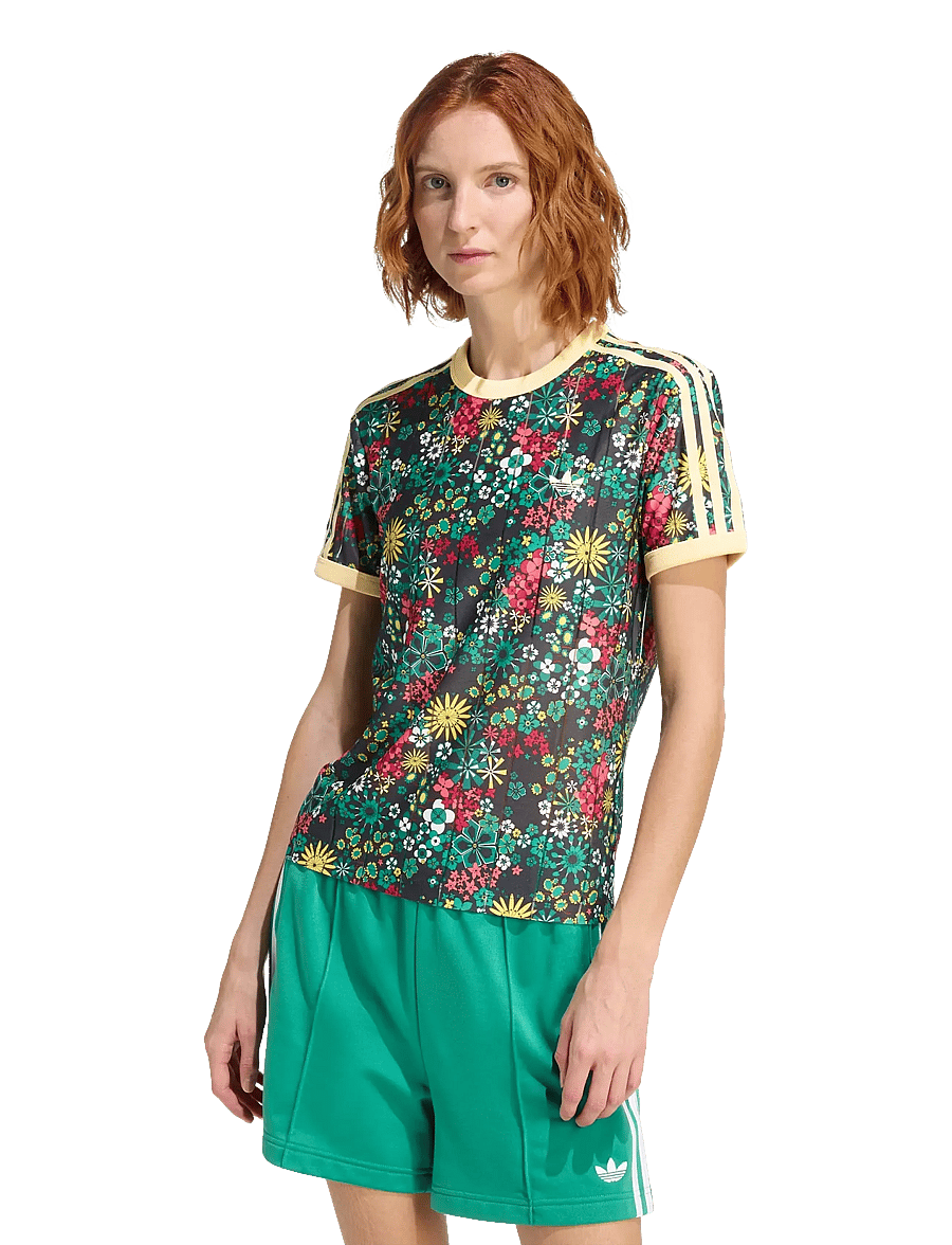 adidas Originals - 3S TEE SLIM - alussärgid ja t-särgid - black/bgreen/cgreen/e - 5