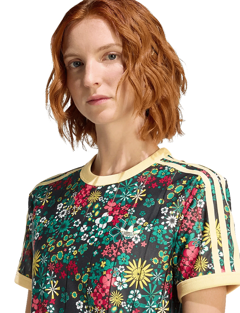 adidas Originals - 3S TEE SLIM - alussärgid ja t-särgid - black/bgreen/cgreen/e - 4