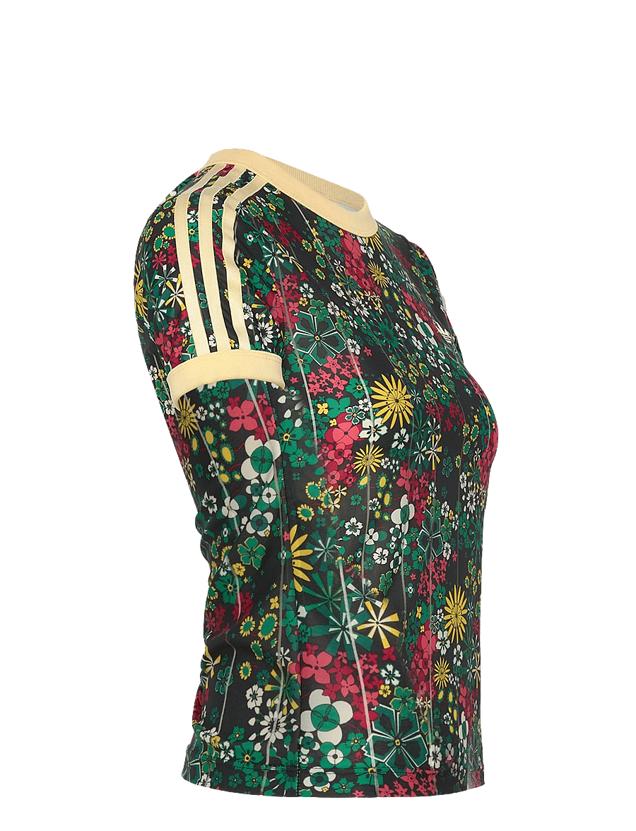 adidas Originals - 3S TEE SLIM - alussärgid ja t-särgid - black/bgreen/cgreen/e - 3