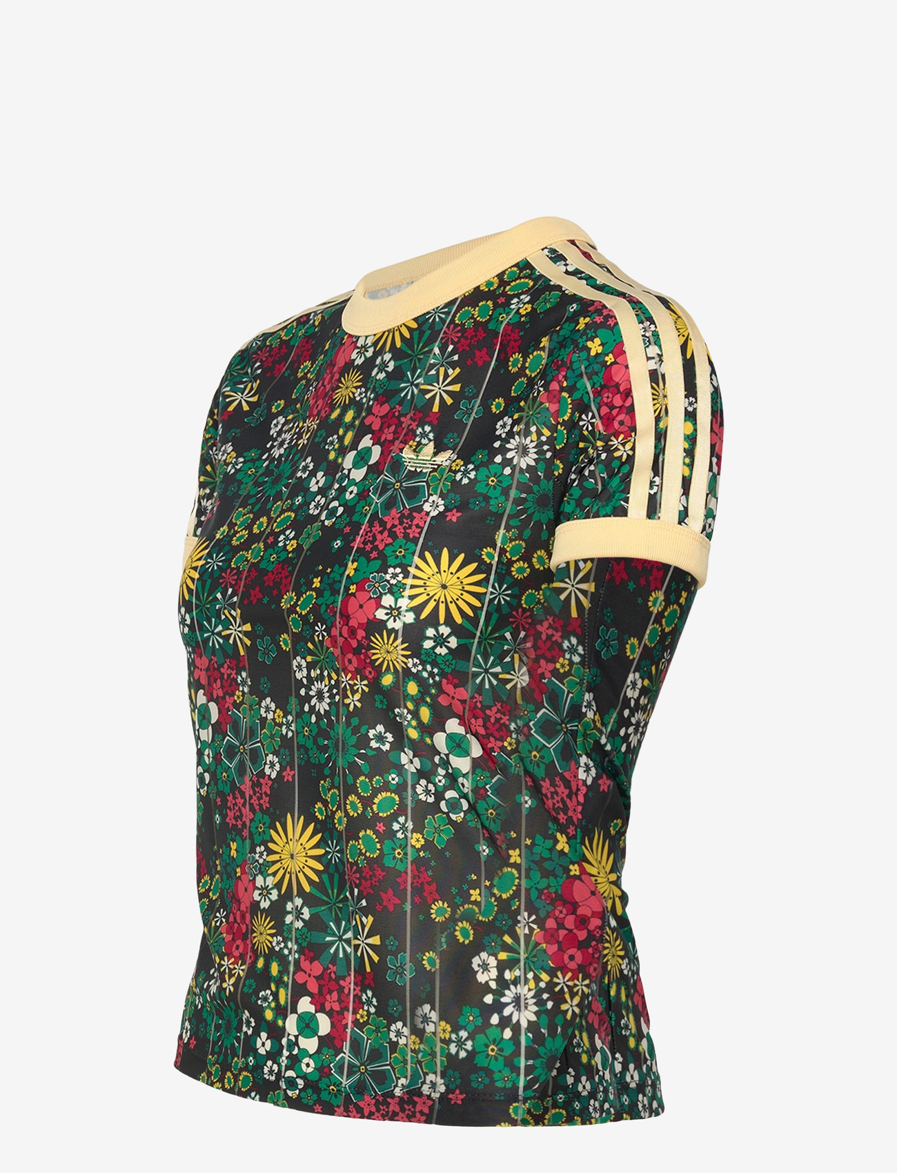 adidas Originals - 3S TEE SLIM - t-shirts - black/bgreen/cgreen/e - 4