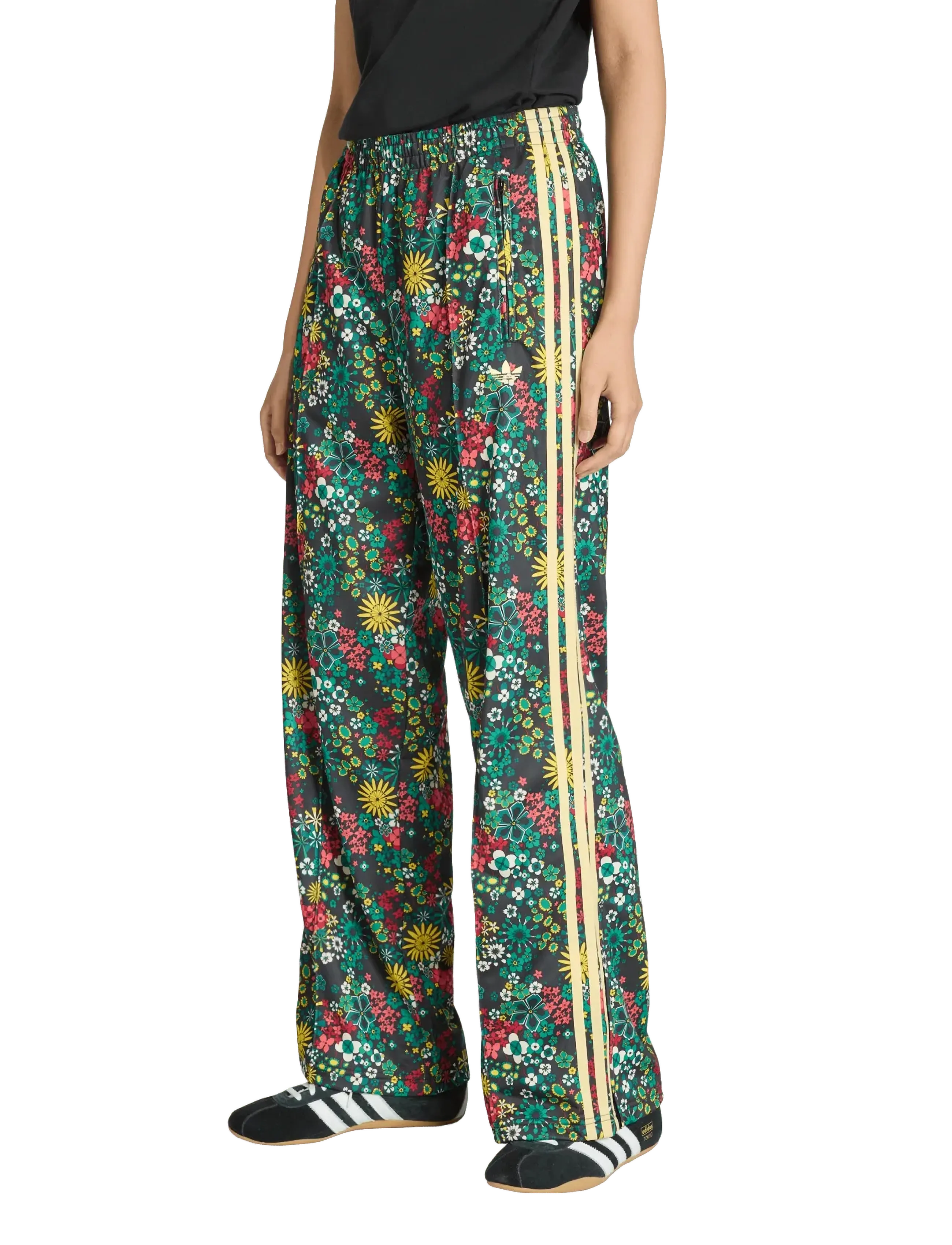 adidas Originals - FB LOOSE TP - pantalons décontractés - black/bgreen/cgreen/e - 5