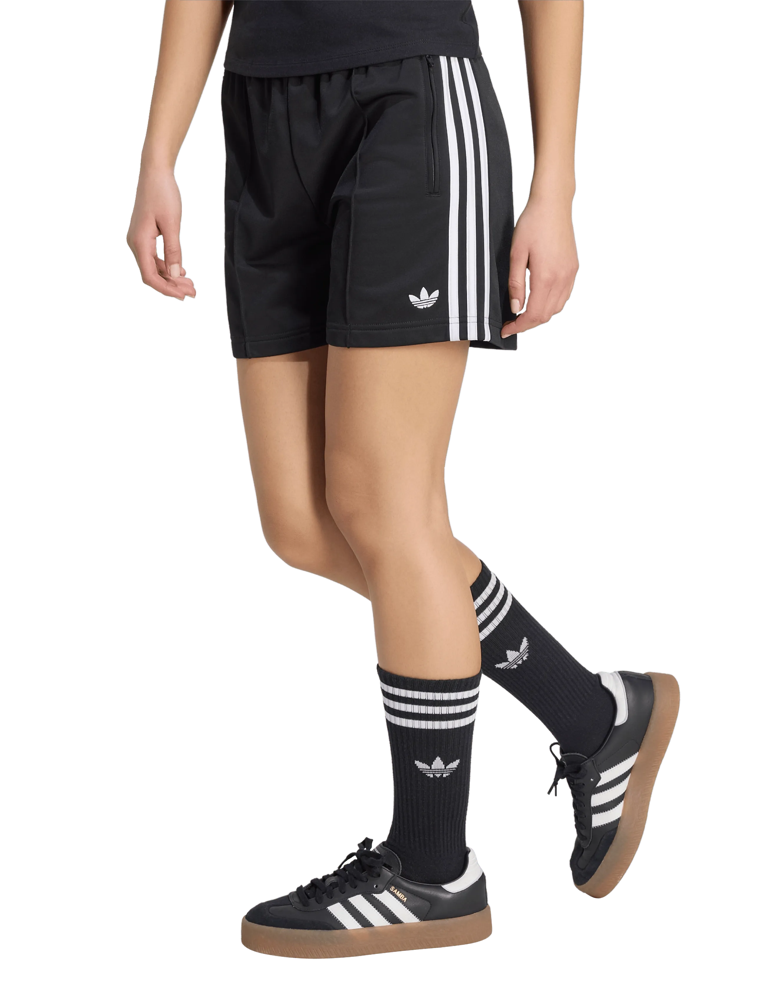 adidas Originals - Firebird SHORT - freizeit shorts - black/white - 5