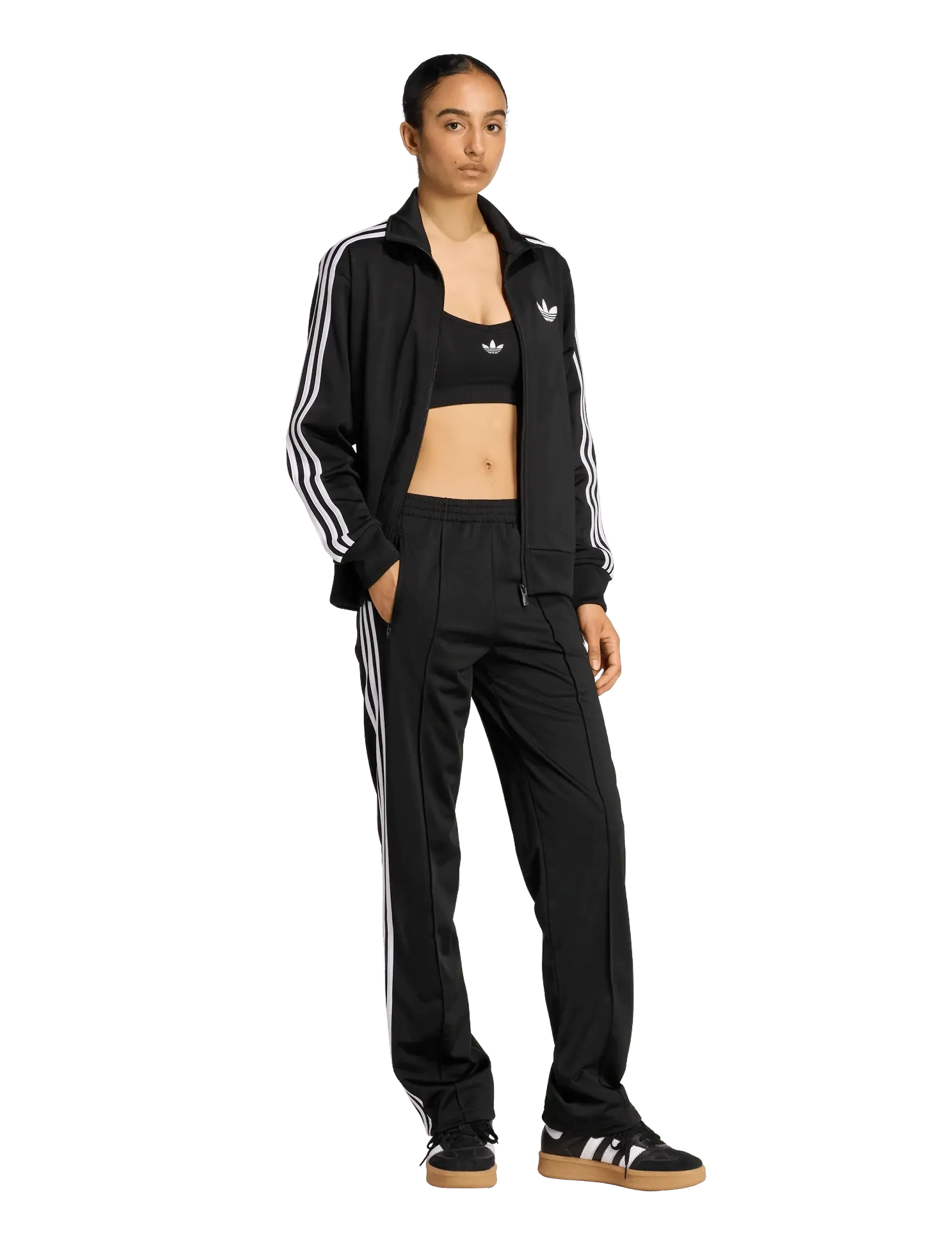 adidas Originals Firebird Classic Tp, L, Black, Sport Pants > Sport Training Pants, Dame