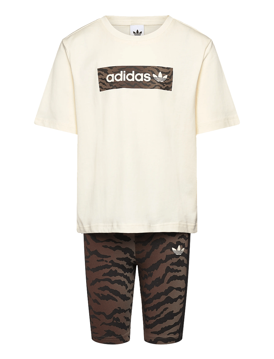 adidas Originals - CYC TEE SET AOP - matchende sæt - crewht/nbrown - 1