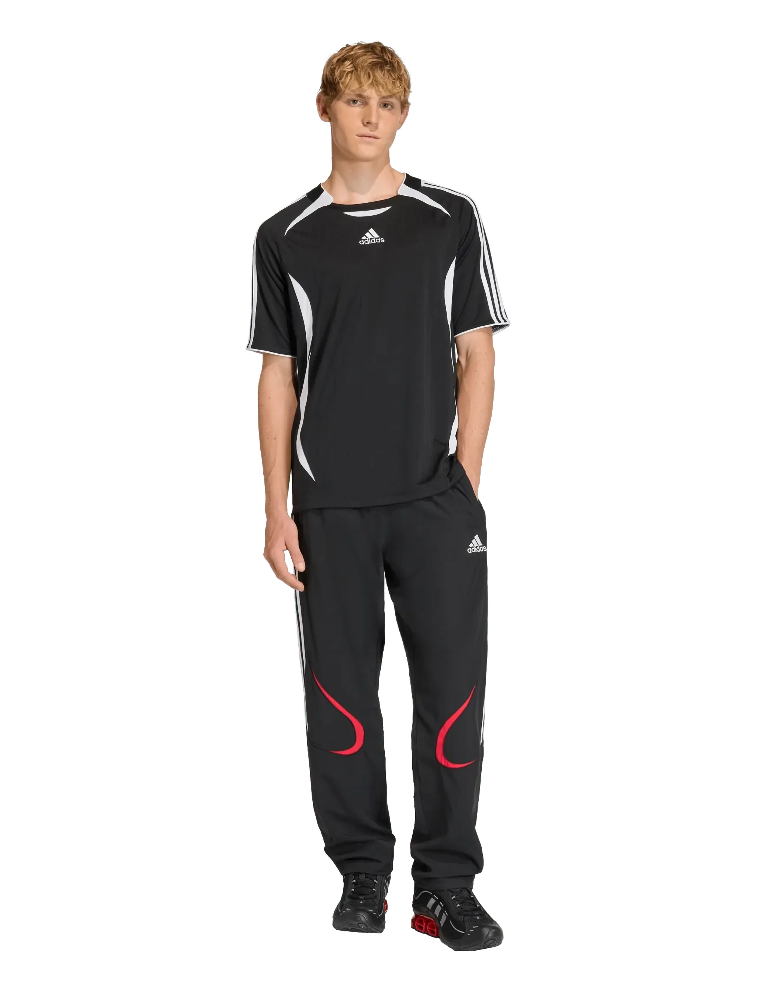 adidas Originals Teamgeist Tee, L, Schwarz, Männerswear