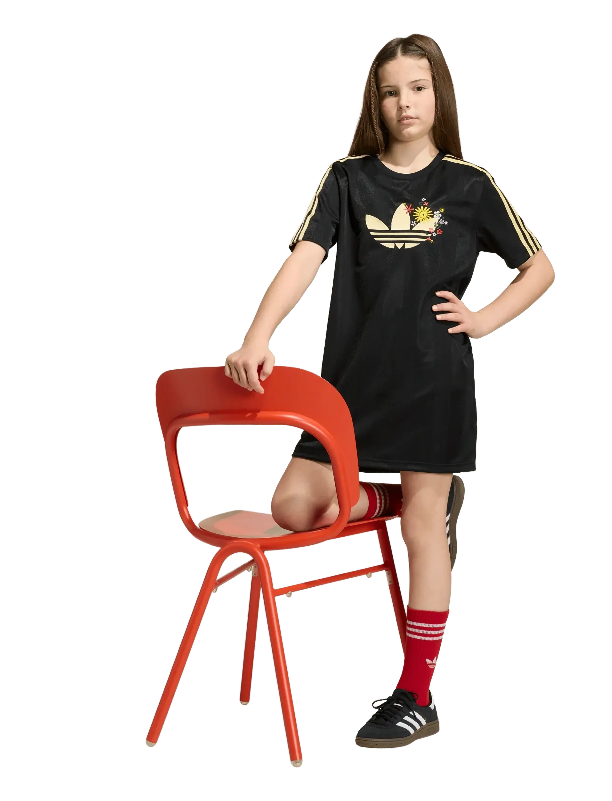 adidas Originals Dress, 164, Casual Dresses, Schwarz - Short-sleeved Kinder
