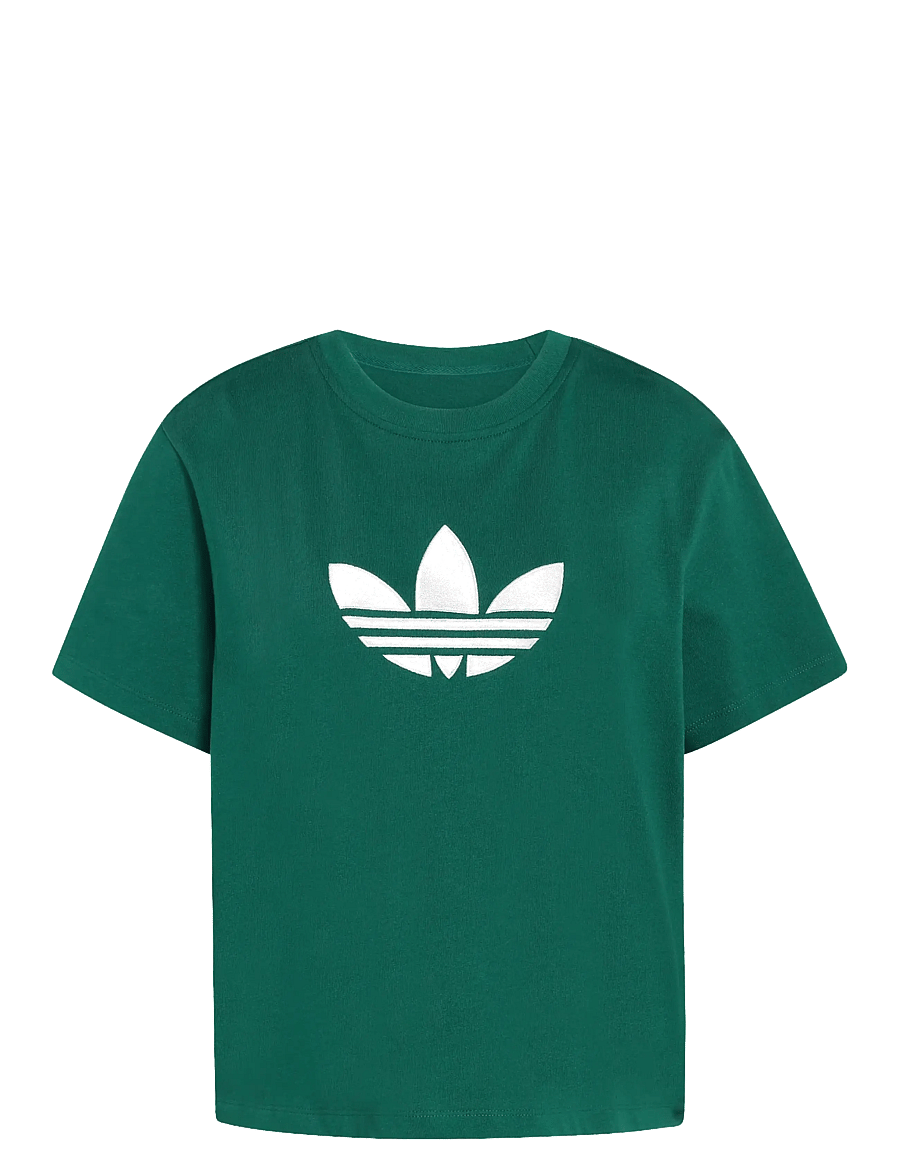 adidas Originals - TREFOIL BOXY T - t-shirts - cgreen - 1