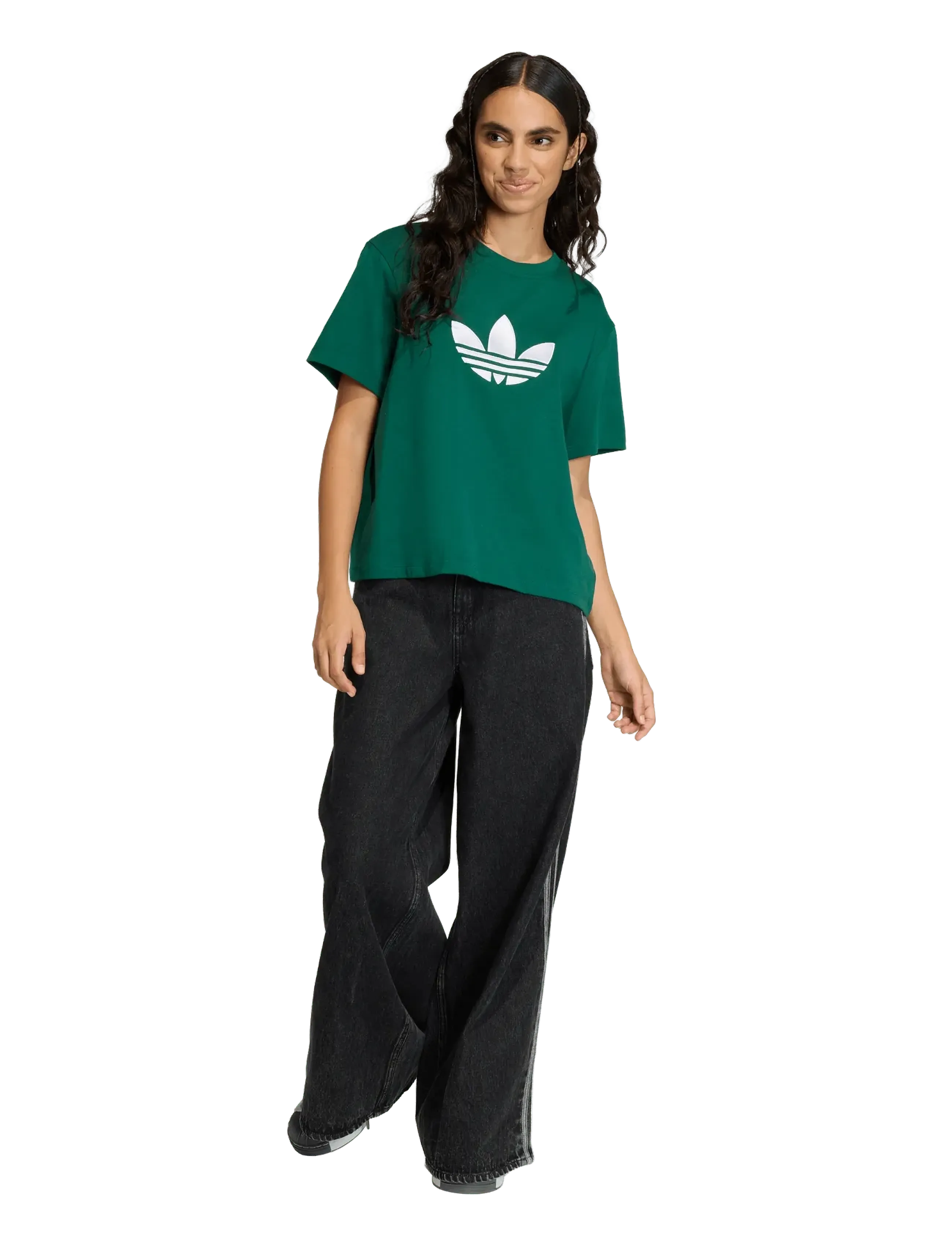 adidas Originals TREFOIL BOXY T - adidas Originals - CGREEN / green