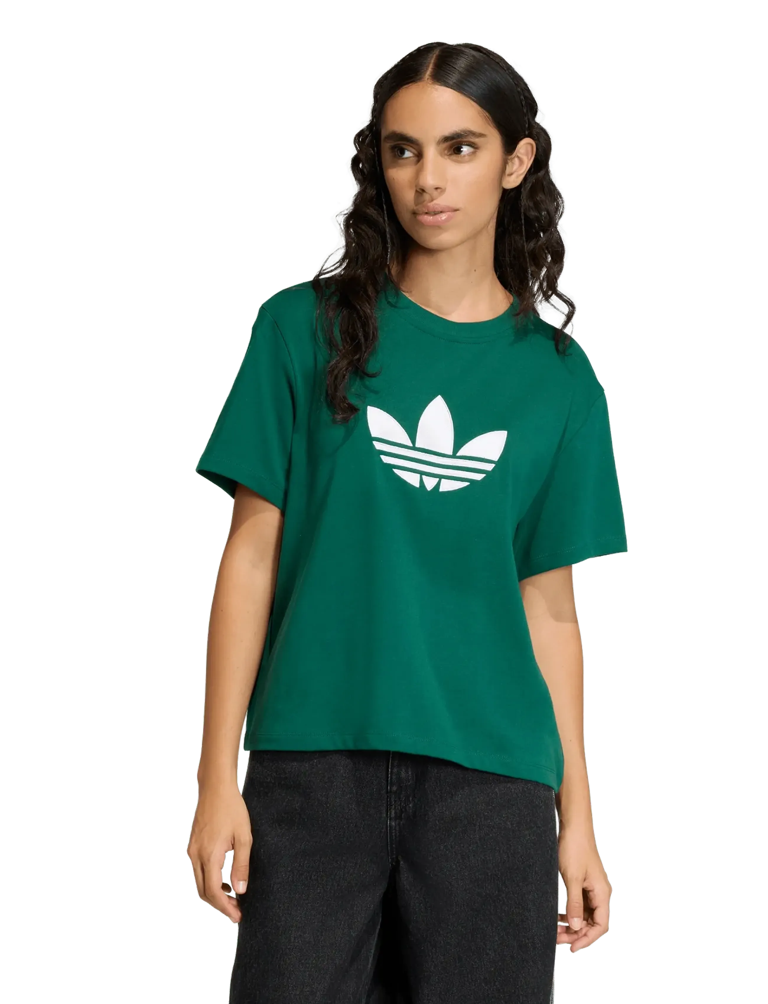 adidas Originals - TREFOIL BOXY T - t-shirts - cgreen - 2