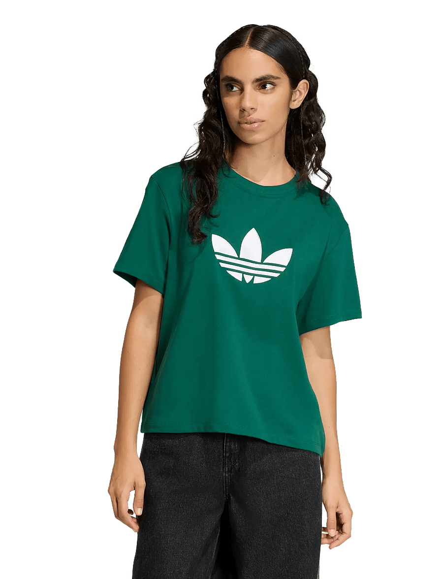 adidas Originals - TREFOIL BOXY T - t-shirts - cgreen - 2