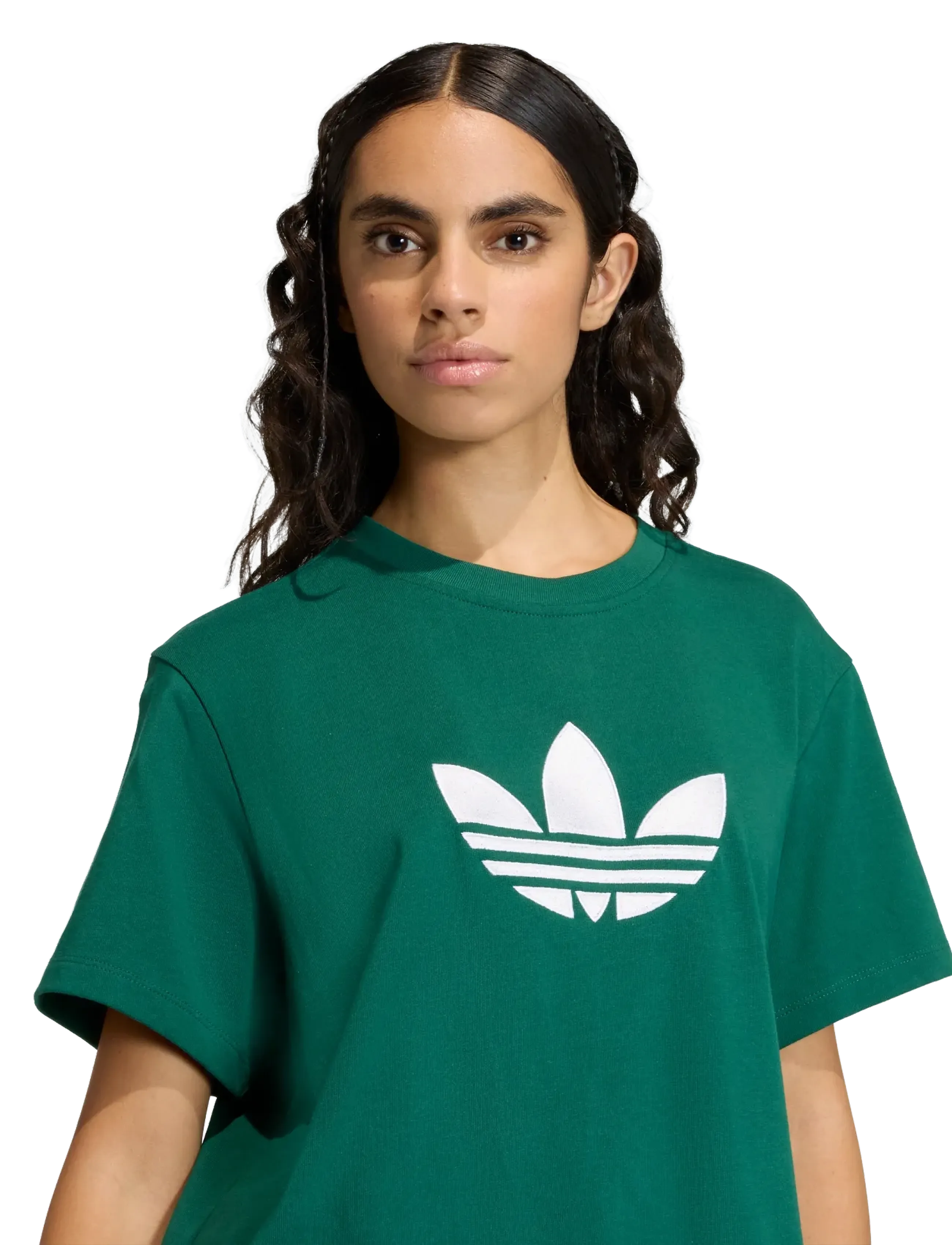 adidas Originals - TREFOIL BOXY T - t-shirts - cgreen - 3